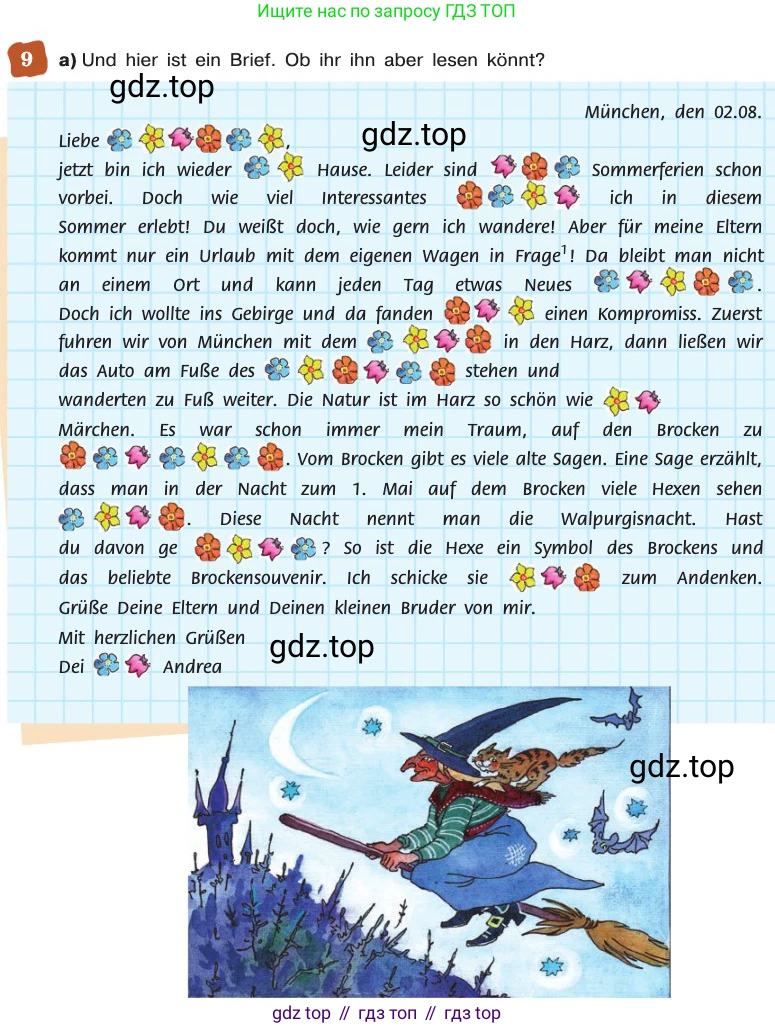 ГДЗ Немецкий язык (Deutsch), 8 класс учебник (lehrbuch), авторы: Бим Инесса Львовна (Bim I), Садомова Людмила Васильевна (Sadomova L), Крылова Жанета Яковлевна (Krylowa Schaneta), Санникова Лидия Михайловна (Sannikova L), Картова Алима Султановна, Чернявская Людмила Александровна, издательство Просвещение, Москва, 2023, жёлтого цвета, страница 44, номер 9, Условие