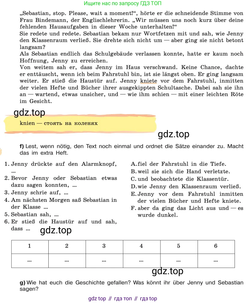 ГДЗ Немецкий язык (Deutsch), 8 класс учебник (lehrbuch), авторы: Бим Инесса Львовна (Bim I), Садомова Людмила Васильевна (Sadomova L), Крылова Жанета Яковлевна (Krylowa Schaneta), Санникова Лидия Михайловна (Sannikova L), Картова Алима Султановна, Чернявская Людмила Александровна, издательство Просвещение, Москва, 2023, жёлтого цвета, страница 64, номер 15, Условие (продолжение 5)