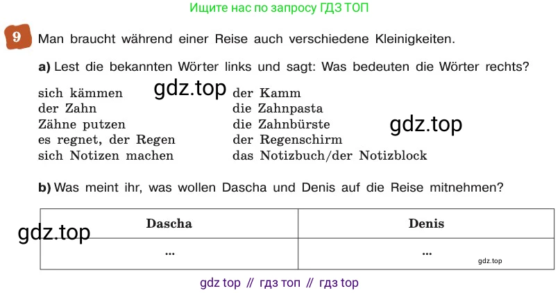 ГДЗ Немецкий язык (Deutsch), 8 класс учебник (lehrbuch), авторы: Бим Инесса Львовна (Bim I), Садомова Людмила Васильевна (Sadomova L), Крылова Жанета Яковлевна (Krylowa Schaneta), Санникова Лидия Михайловна (Sannikova L), Картова Алима Султановна, Чернявская Людмила Александровна, издательство Просвещение, Москва, 2023, жёлтого цвета, страница 121, номер 9, Условие