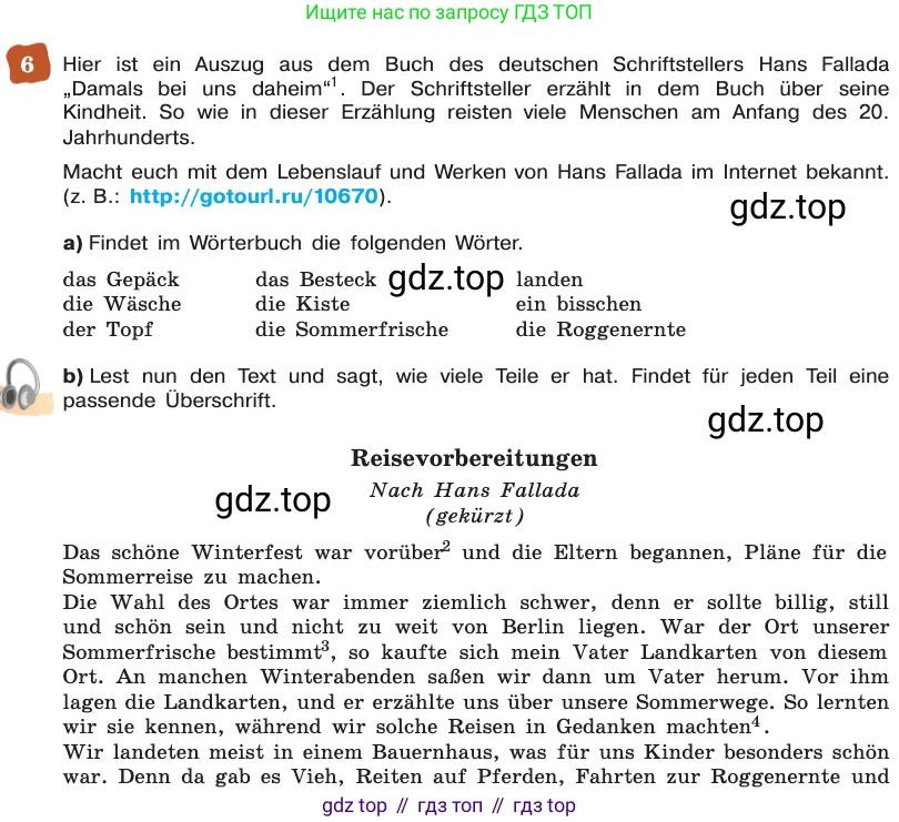 ГДЗ Немецкий язык (Deutsch), 8 класс учебник (lehrbuch), авторы: Бим Инесса Львовна (Bim I), Садомова Людмила Васильевна (Sadomova L), Крылова Жанета Яковлевна (Krylowa Schaneta), Санникова Лидия Михайловна (Sannikova L), Картова Алима Султановна, Чернявская Людмила Александровна, издательство Просвещение, Москва, 2023, жёлтого цвета, страница 130, номер 6, Условие