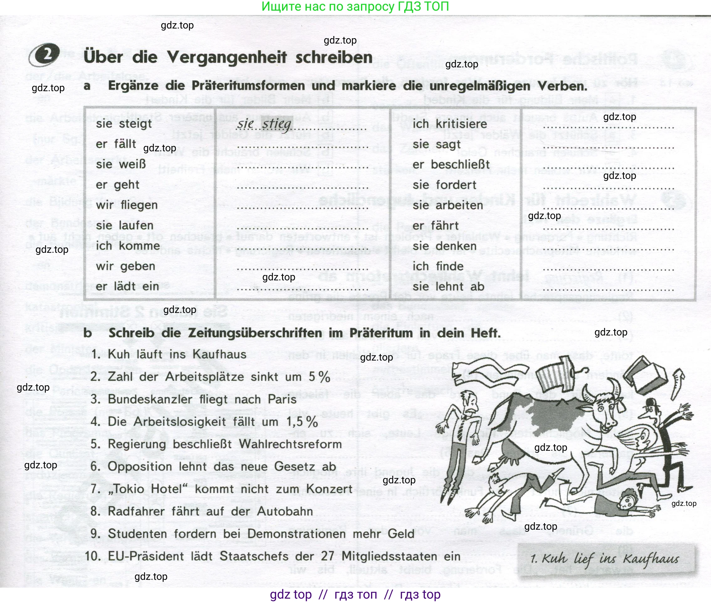 Немецкий язык (Deutsch), 9 класс рабочая тетрадь (arbeitsbuch), авторы: Аверин Михаил Михайлович (Awerin М), Джин Фридерике (Jin Friederike), Рорман Лутц (Rohrmann Lutz), Михалак Магдалена (Michalak Magdalena), издательство Просвещение, Москва, 2024, оранжевого цвета, страница 25, номер 2, Условие