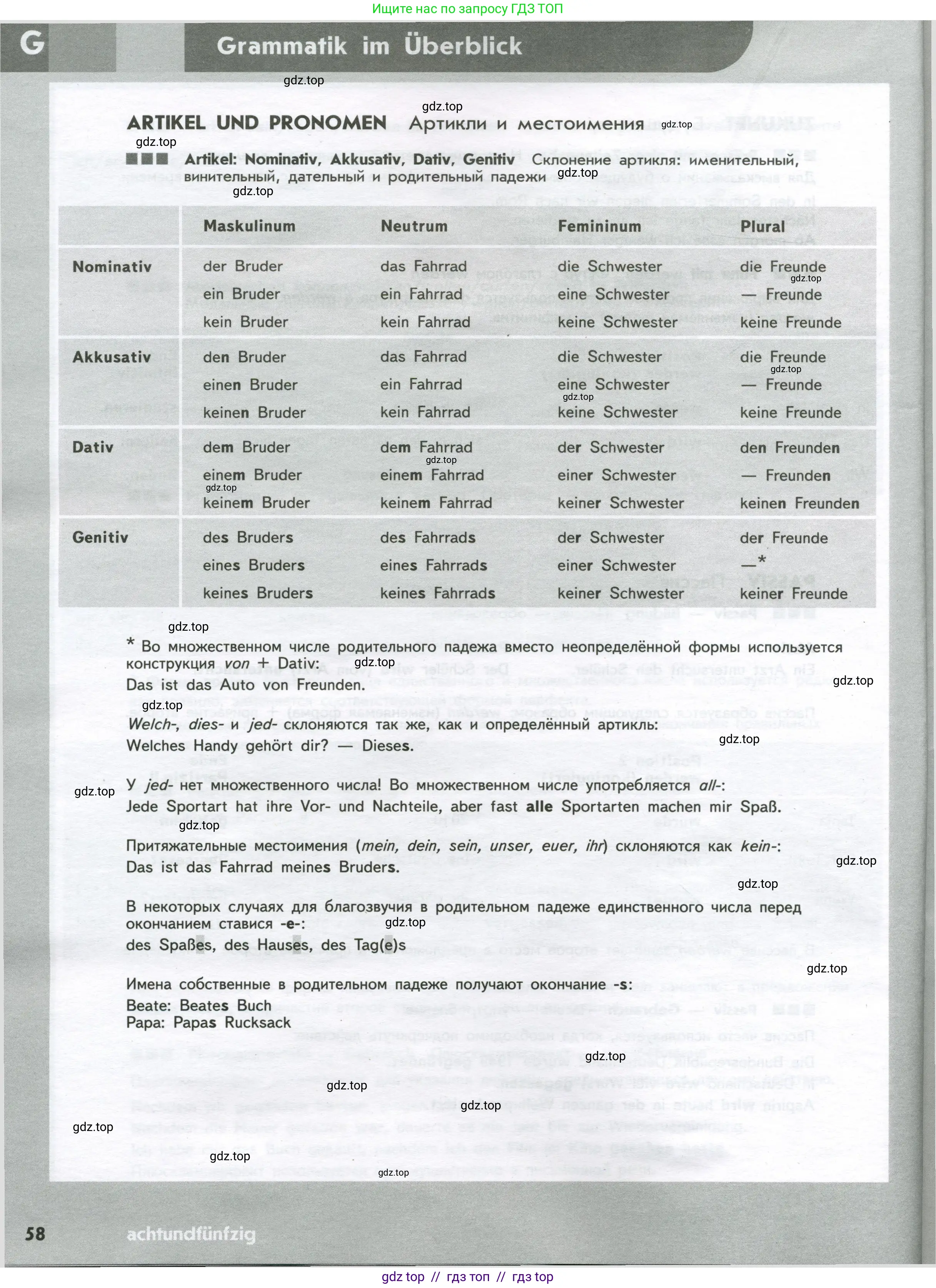 Немецкий язык (Deutsch), 9 класс рабочая тетрадь (arbeitsbuch), авторы: Аверин Михаил Михайлович (Awerin М), Джин Фридерике (Jin Friederike), Рорман Лутц (Rohrmann Lutz), Михалак Магдалена (Michalak Magdalena), издательство Просвещение, Москва, 2024, оранжевого цвета, страница 58