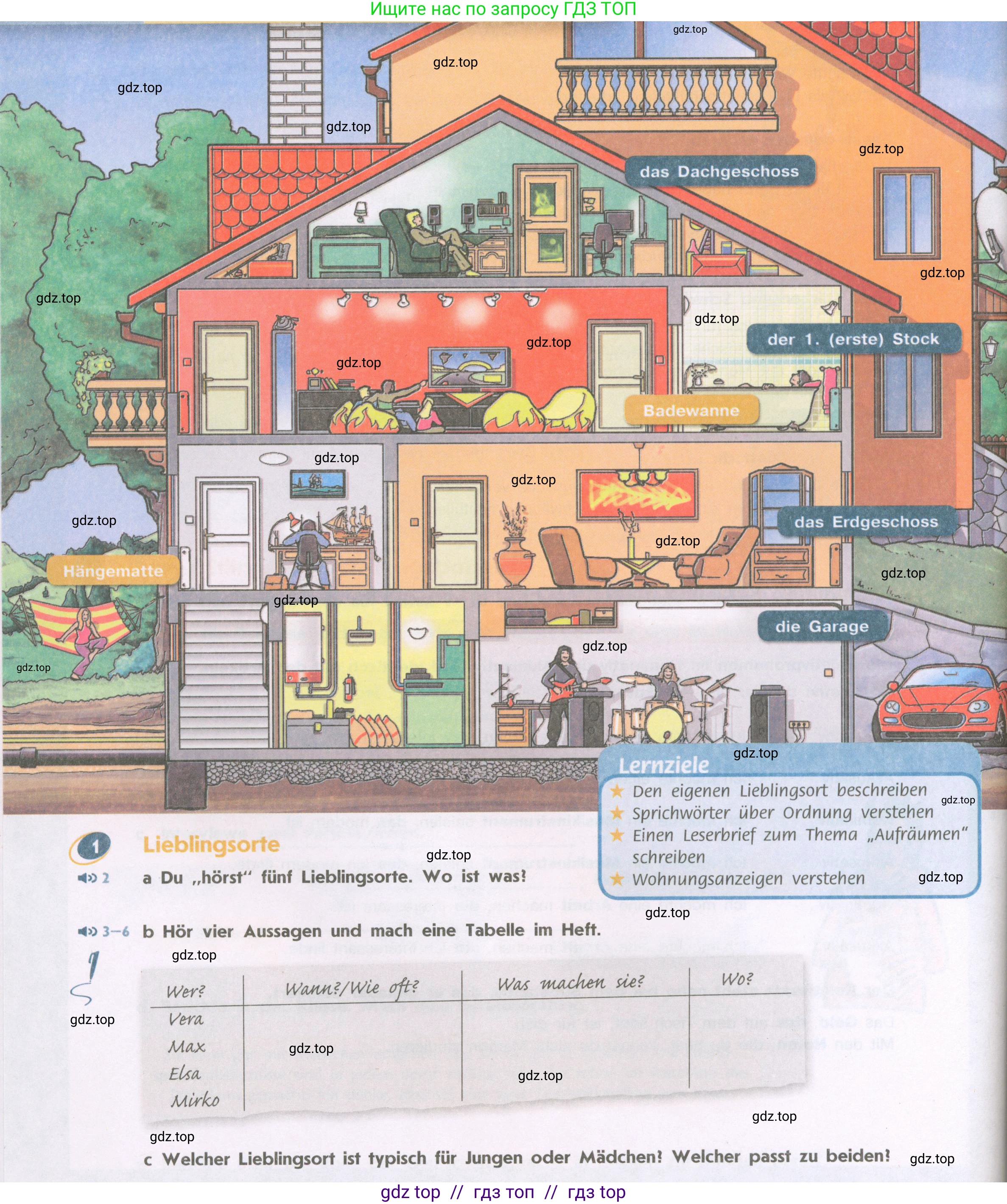 Немецкий язык (Deutsch), 9 класс учебник (lehrbuch), авторы: Аверин Михаил Михайлович (Awerin М), Джин Фридерике (Jin Friederike), Рорман Лутц (Rohrmann Lutz), Михалак Магдалена (Michalak Magdalena), издательство Просвещение, Москва, 2023, оранжевого цвета, страница 12, номер 1, Условие