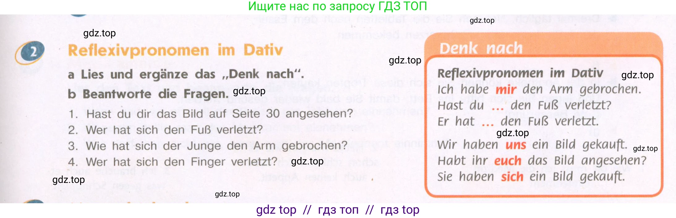 Немецкий язык (Deutsch), 9 класс учебник (lehrbuch), авторы: Аверин Михаил Михайлович (Awerin М), Джин Фридерике (Jin Friederike), Рорман Лутц (Rohrmann Lutz), Михалак Магдалена (Michalak Magdalena), издательство Просвещение, Москва, 2023, оранжевого цвета, страница 31, номер 2, Условие