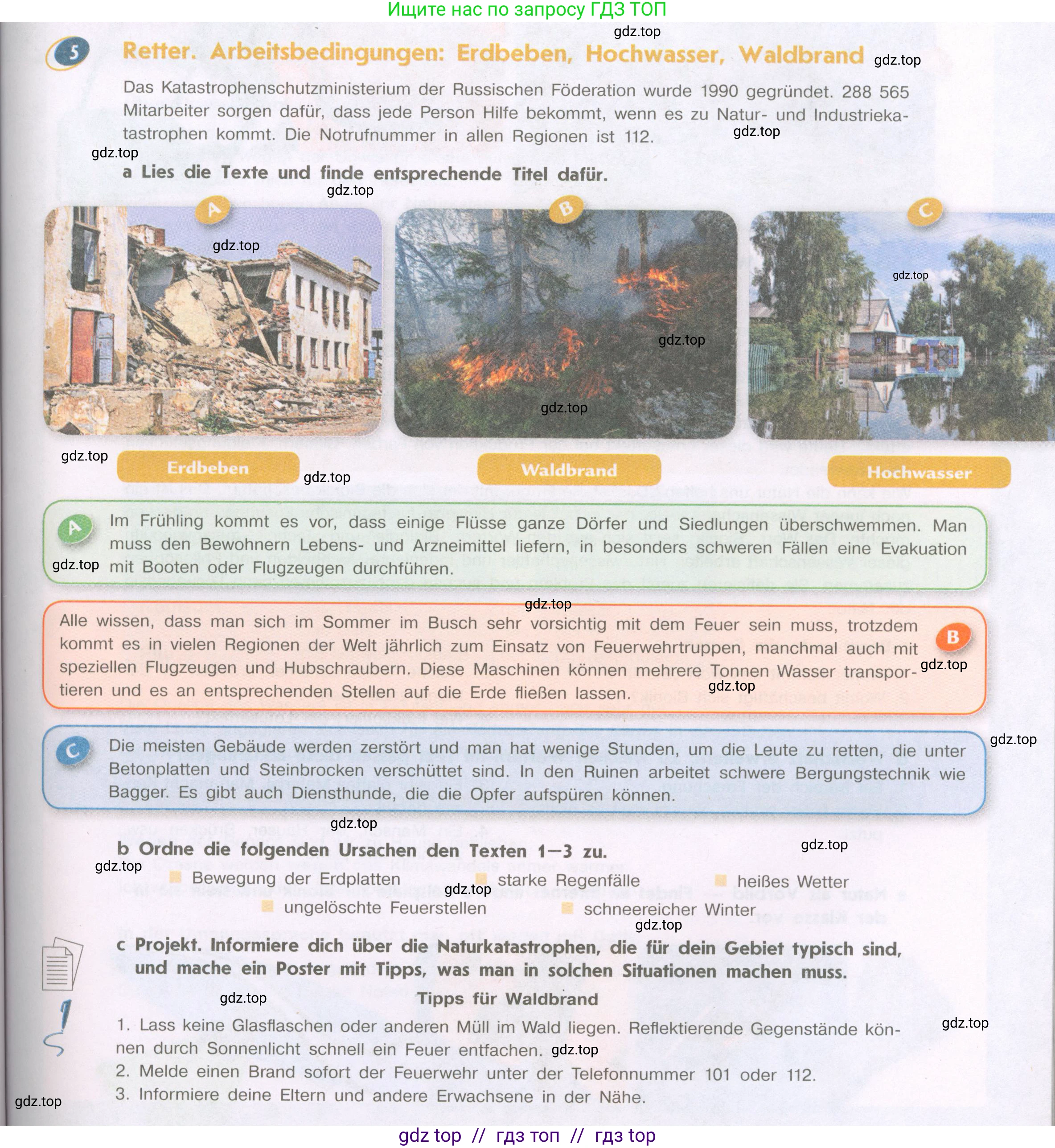 Немецкий язык (Deutsch), 9 класс учебник (lehrbuch), авторы: Аверин Михаил Михайлович (Awerin М), Джин Фридерике (Jin Friederike), Рорман Лутц (Rohrmann Lutz), Михалак Магдалена (Michalak Magdalena), издательство Просвещение, Москва, 2023, оранжевого цвета, страница 45, номер 5, Условие