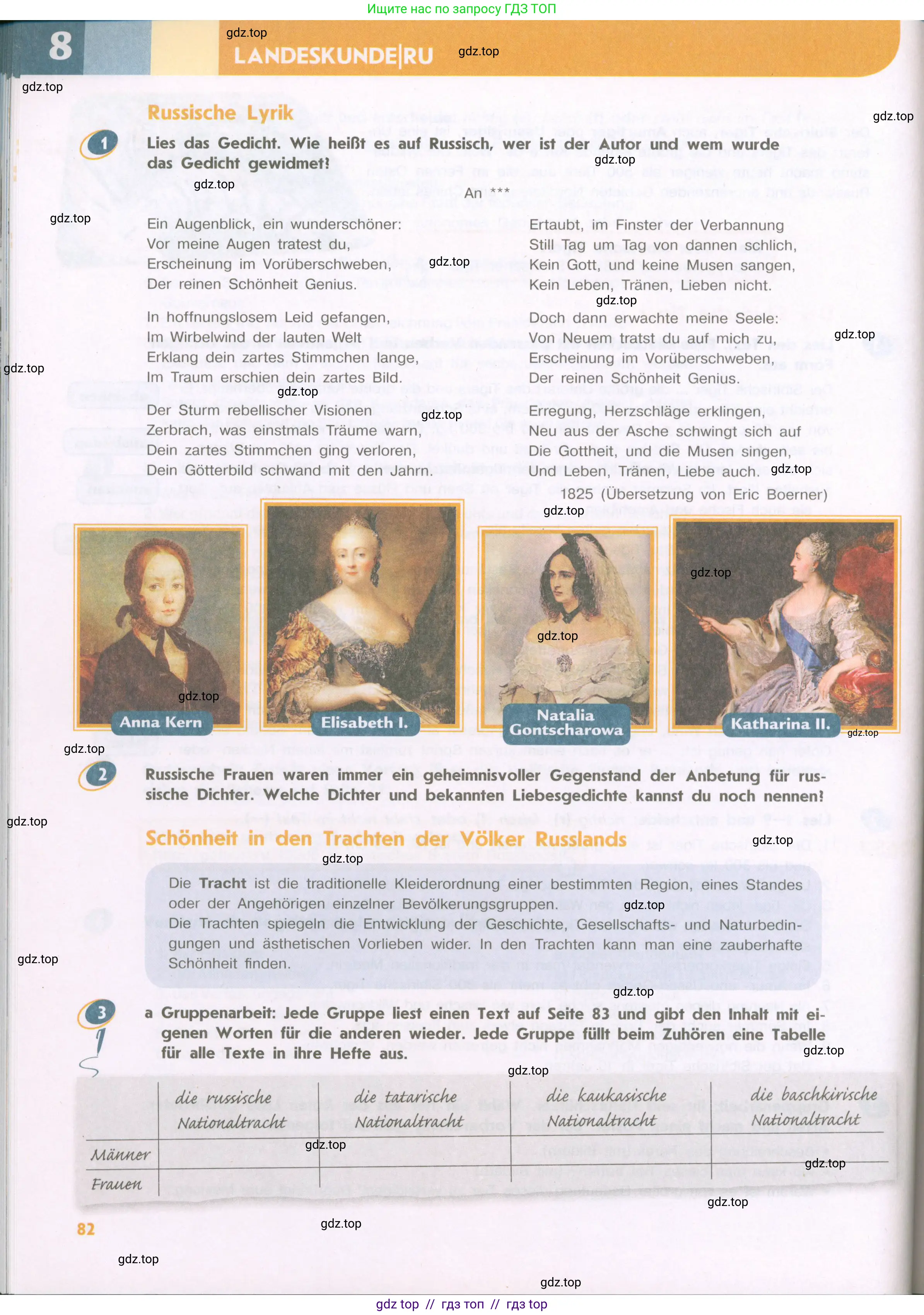 Немецкий язык (Deutsch), 9 класс учебник (lehrbuch), авторы: Аверин Михаил Михайлович (Awerin М), Джин Фридерике (Jin Friederike), Рорман Лутц (Rohrmann Lutz), Михалак Магдалена (Michalak Magdalena), издательство Просвещение, Москва, 2023, оранжевого цвета, страница 82