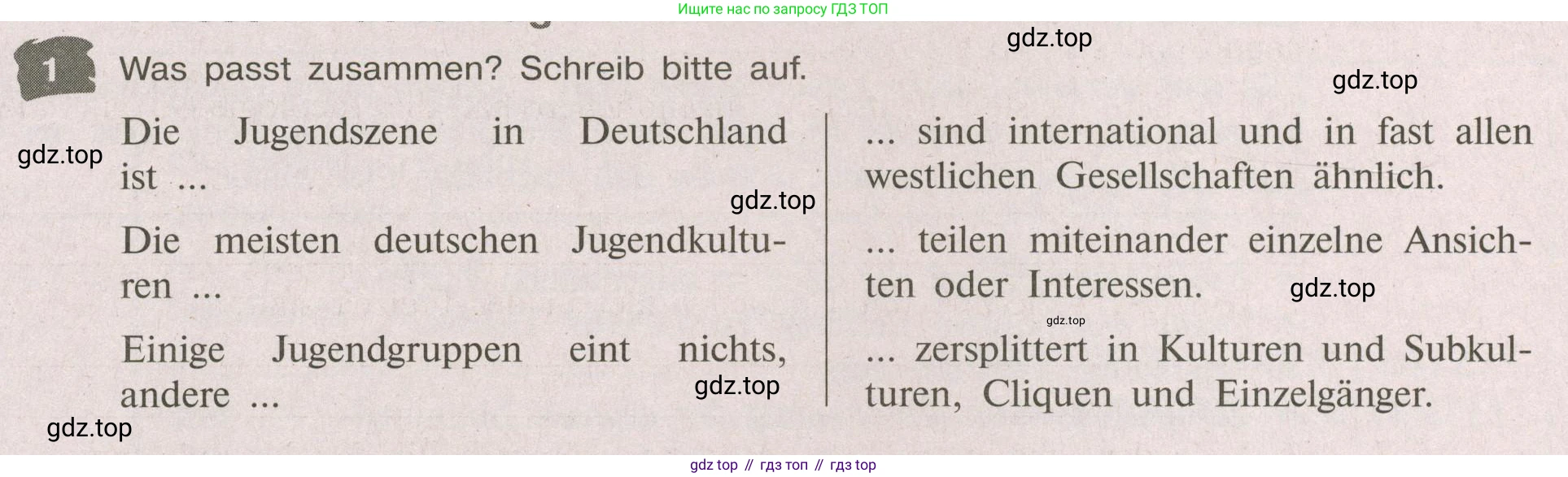 Немецкий язык (Deutsch), 9 класс рабочая тетрадь (arbeitsbuch), авторы: Бим Инесса Львовна (Bim I), Лытаева Мария Александровна (Lytajewa M), издательство Просвещение, Москва, 2021 - 2023, бирюзового цвета, страница 28, номер 1, Условие