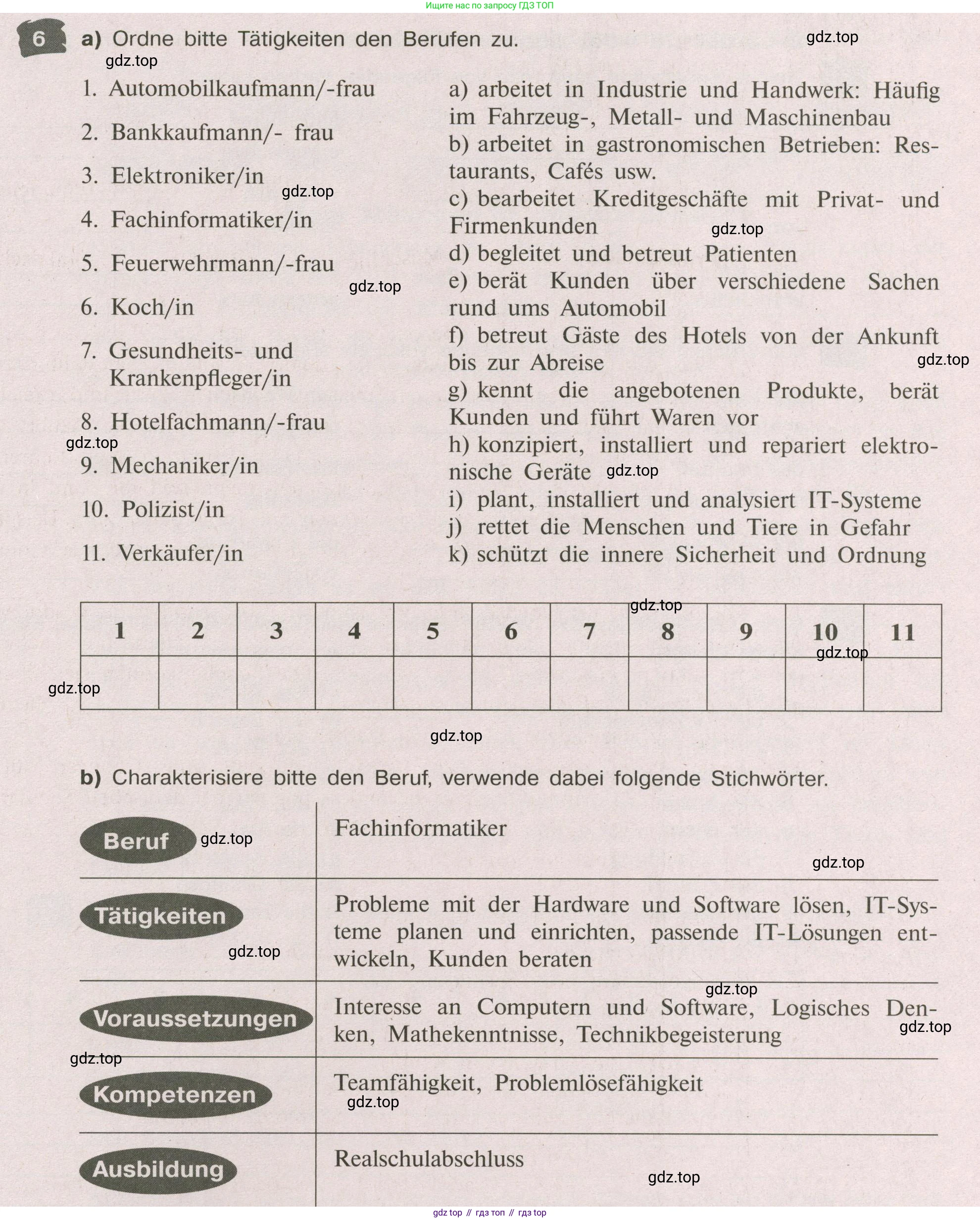 Немецкий язык (Deutsch), 9 класс рабочая тетрадь (arbeitsbuch), авторы: Бим Инесса Львовна (Bim I), Лытаева Мария Александровна (Lytajewa M), издательство Просвещение, Москва, 2021 - 2023, бирюзового цвета, страница 47, номер 6, Условие