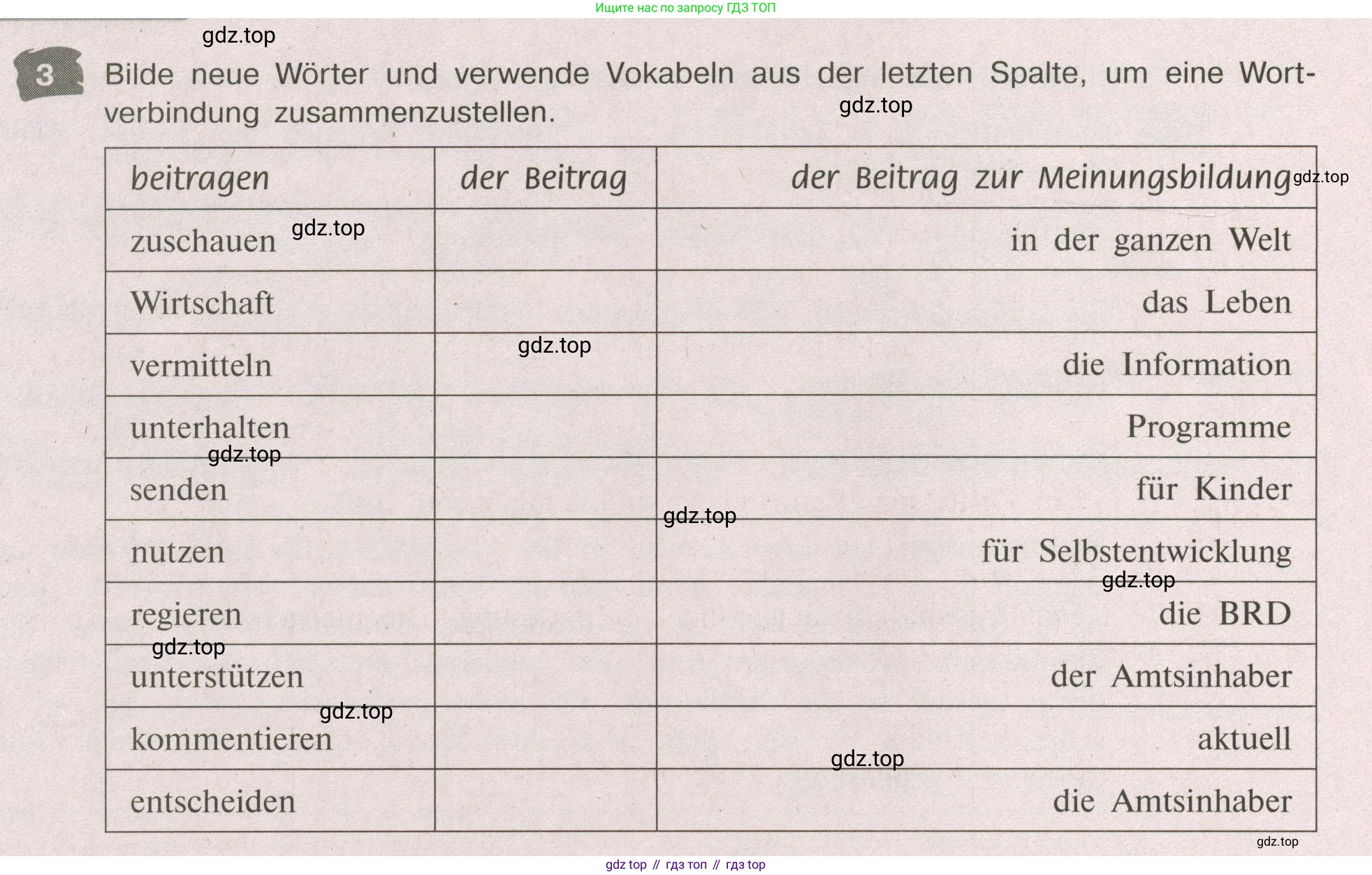 Немецкий язык (Deutsch), 9 класс рабочая тетрадь (arbeitsbuch), авторы: Бим Инесса Львовна (Bim I), Лытаева Мария Александровна (Lytajewa M), издательство Просвещение, Москва, 2021 - 2023, бирюзового цвета, страница 66, номер 3, Условие