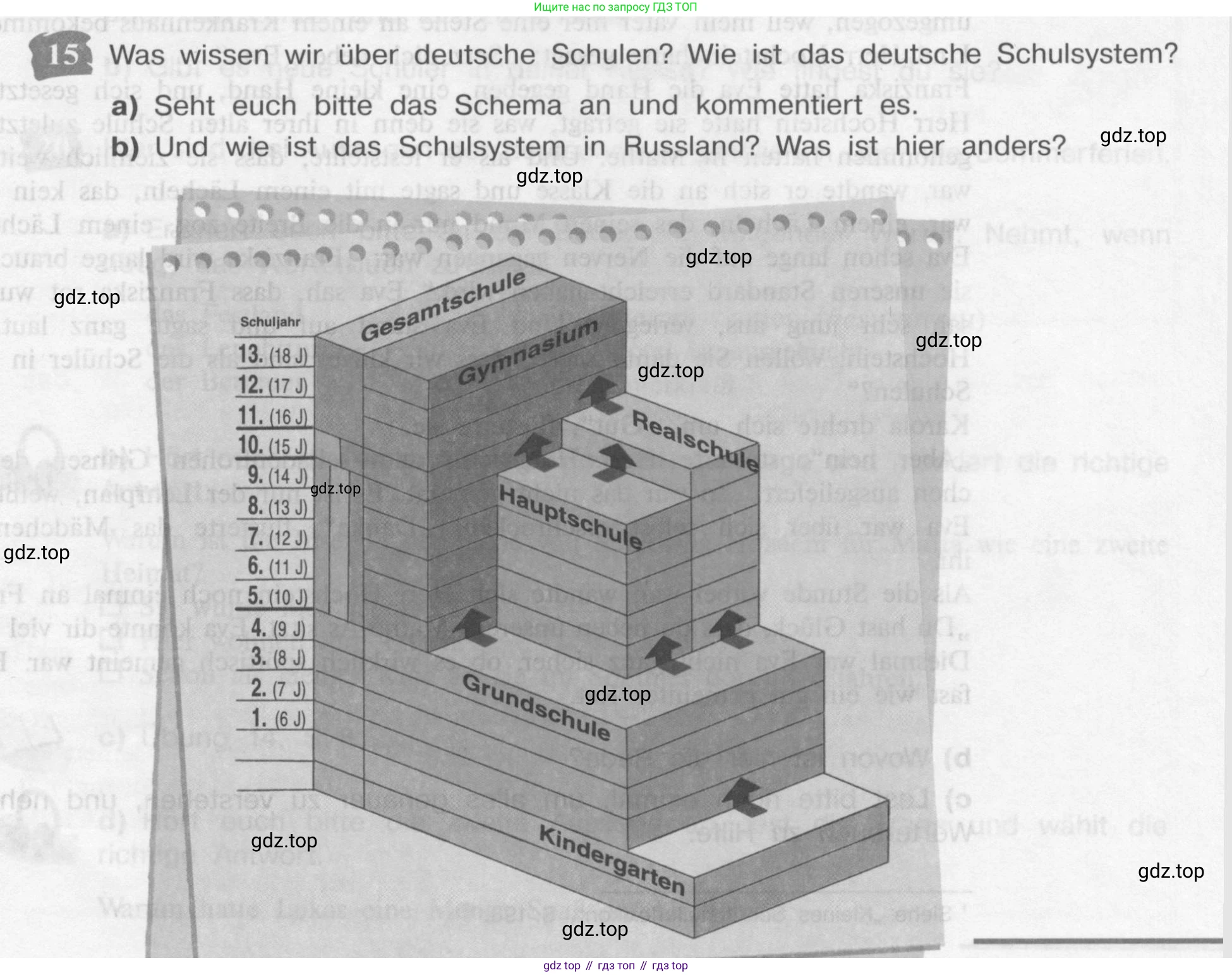 Немецкий язык (Deutsch), 9 класс учебник (lehrbuch), авторы: Бим Инесса Львовна (Bim I), Садомова Людмила Васильевна (Sadomova L), издательство Просвещение, Москва, 2023, бирюзового цвета, страница 15, номер 15, Условие 2015-2022