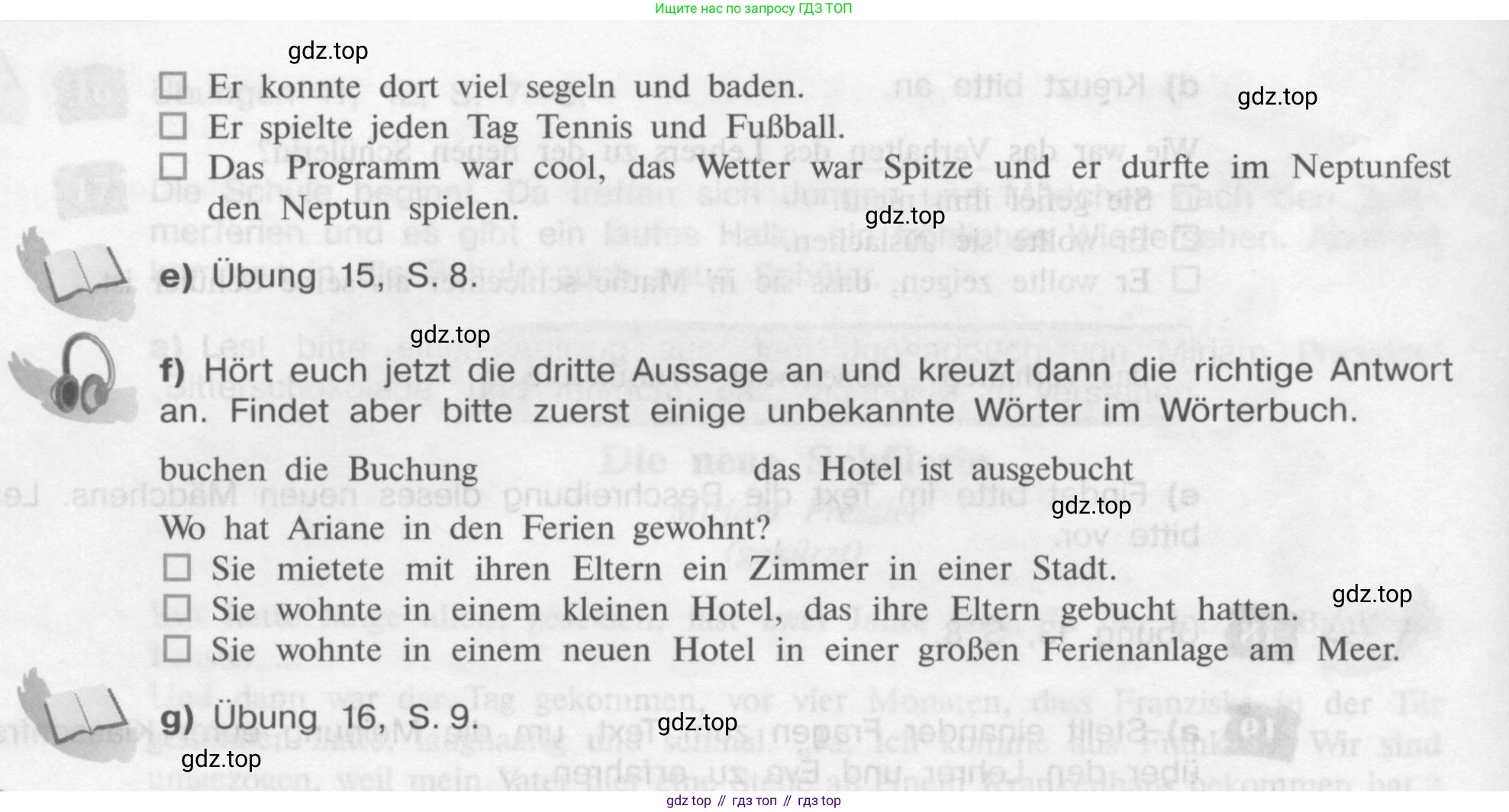 Немецкий язык (Deutsch), 9 класс учебник (lehrbuch), авторы: Бим Инесса Львовна (Bim I), Садомова Людмила Васильевна (Sadomova L), издательство Просвещение, Москва, 2023, бирюзового цвета, страница 17, номер 20, Условие 2015-2022 (продолжение 2)
