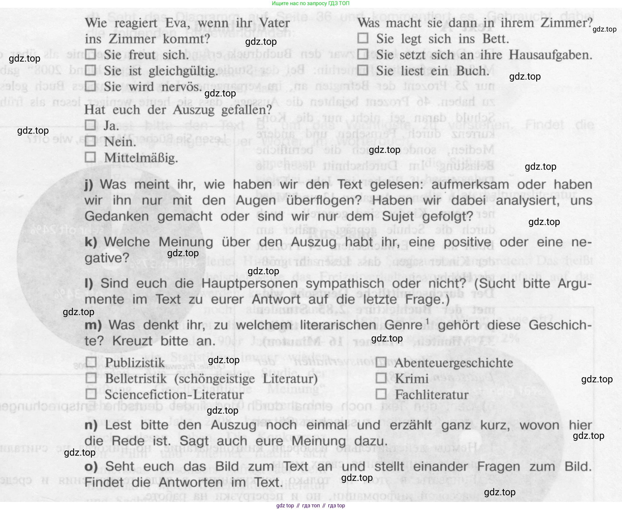 Немецкий язык (Deutsch), 9 класс учебник (lehrbuch), авторы: Бим Инесса Львовна (Bim I), Садомова Людмила Васильевна (Sadomova L), издательство Просвещение, Москва, 2023, бирюзового цвета, страница 30, номер 12, Условие 2015-2022 (продолжение 6)