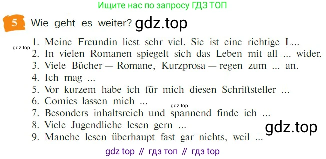 Немецкий язык (Deutsch), 9 класс учебник (lehrbuch), авторы: Бим Инесса Львовна (Bim I), Садомова Людмила Васильевна (Sadomova L), издательство Просвещение, Москва, 2023, бирюзового цвета, страница 68, номер 5, Условие 2023