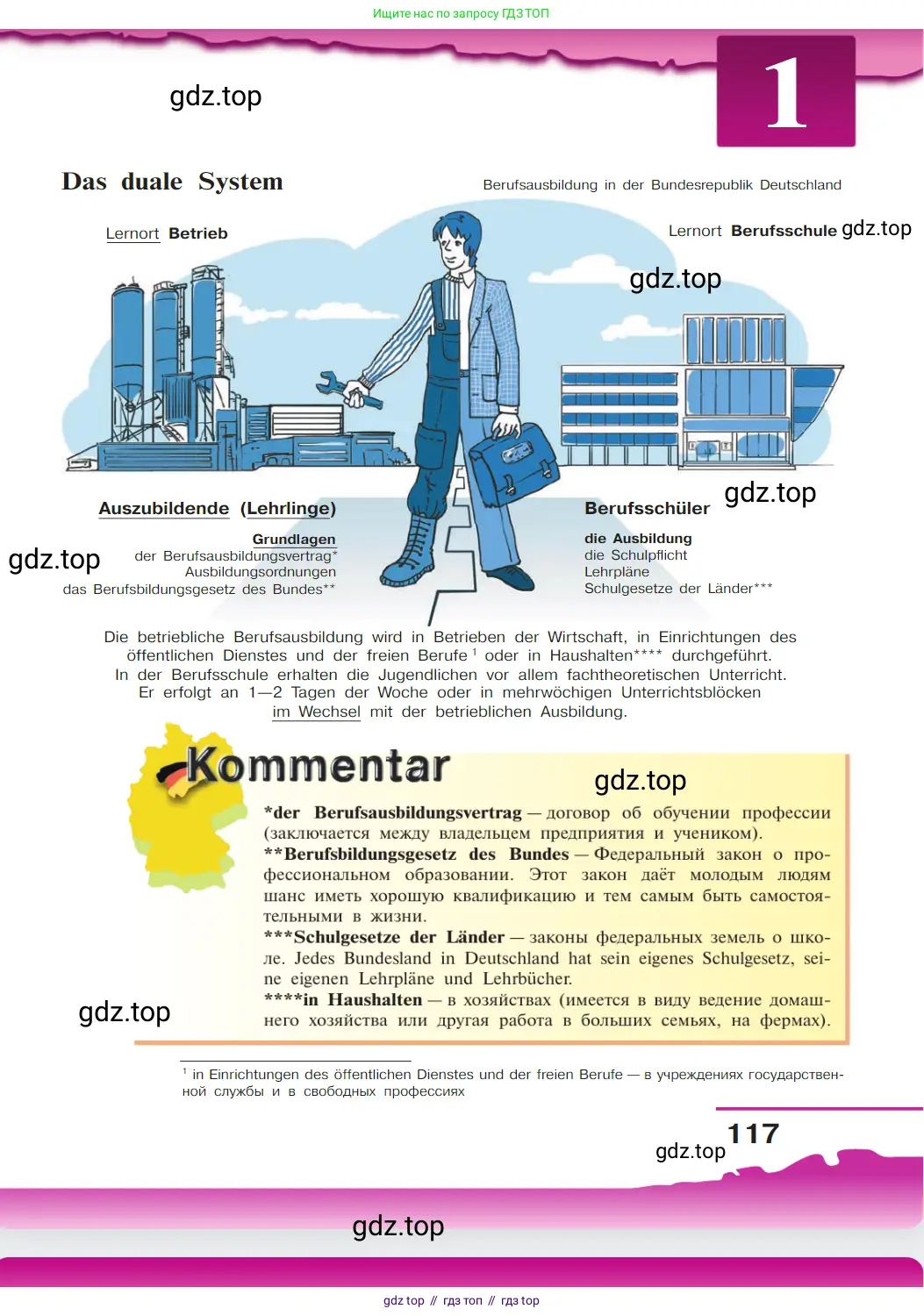 Немецкий язык (Deutsch), 9 класс учебник (lehrbuch), авторы: Бим Инесса Львовна (Bim I), Садомова Людмила Васильевна (Sadomova L), издательство Просвещение, Москва, 2023, бирюзового цвета, страница 117