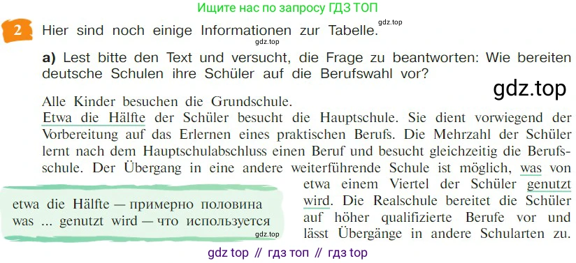 Немецкий язык (Deutsch), 9 класс учебник (lehrbuch), авторы: Бим Инесса Львовна (Bim I), Садомова Людмила Васильевна (Sadomova L), издательство Просвещение, Москва, 2023, бирюзового цвета, страница 115, номер 2, Условие 2023