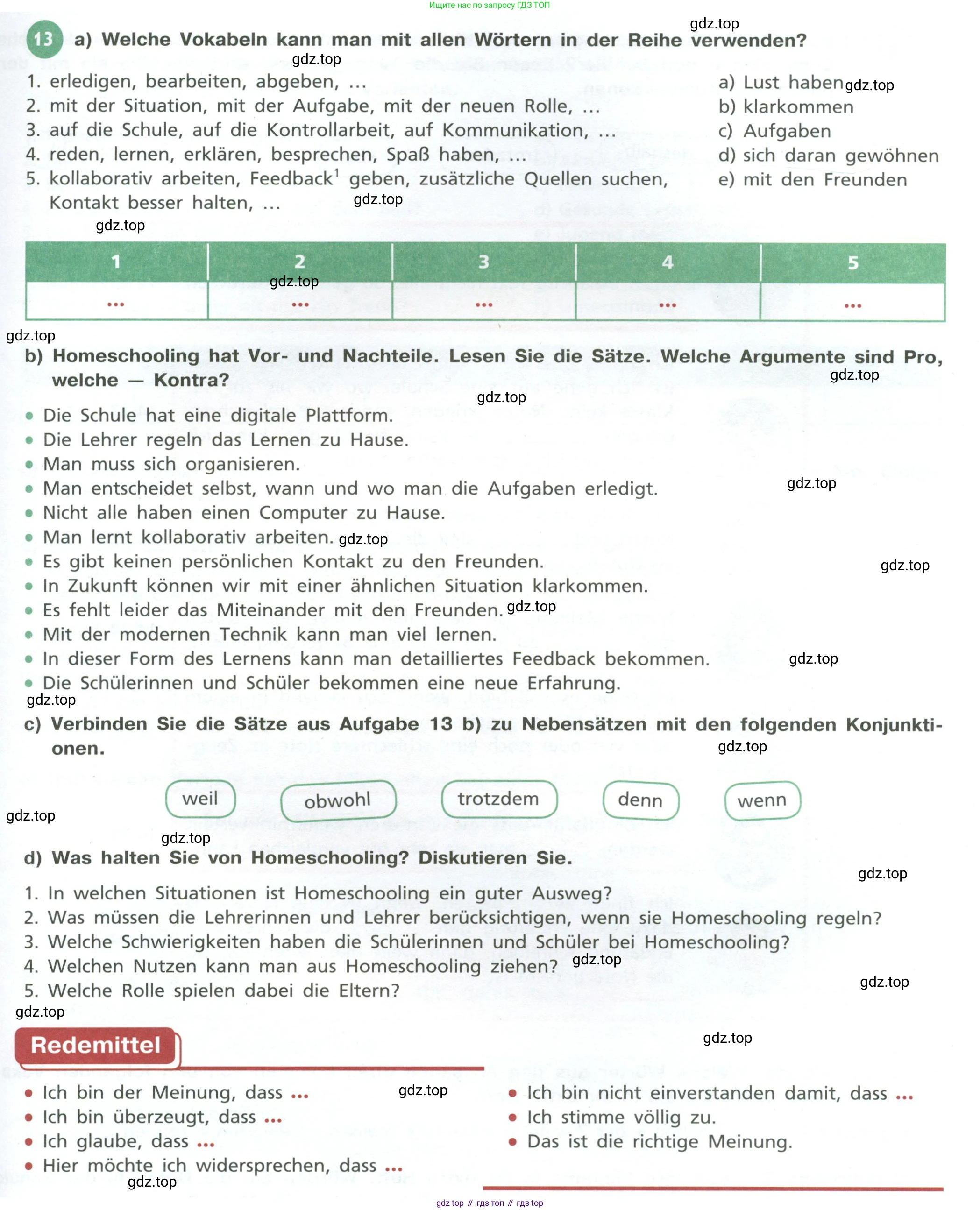 ГДЗ Немецкий язык (Deutsch), 10 класс учебник (lehrbuch), авторы: Бим Инесса Львовна (Bim I), Лытаева Мария Александровна (Lytajewa M), издательство Просвещение, Москва, 2023, страница 17, номер 13, Условие