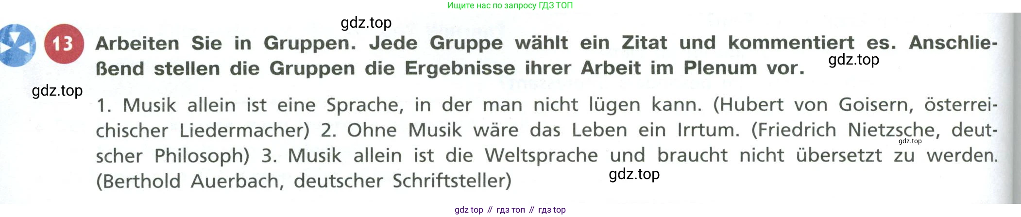 ГДЗ Немецкий язык (Deutsch), 10 класс учебник (lehrbuch), авторы: Бим Инесса Львовна (Bim I), Лытаева Мария Александровна (Lytajewa M), издательство Просвещение, Москва, 2023, страница 48, номер 13, Условие