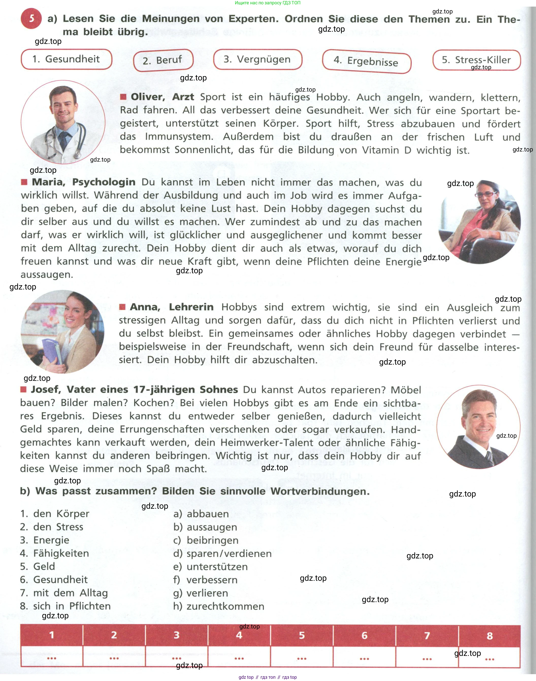 ГДЗ Немецкий язык (Deutsch), 10 класс учебник (lehrbuch), авторы: Бим Инесса Львовна (Bim I), Лытаева Мария Александровна (Lytajewa M), издательство Просвещение, Москва, 2023, страница 42, номер 5, Условие