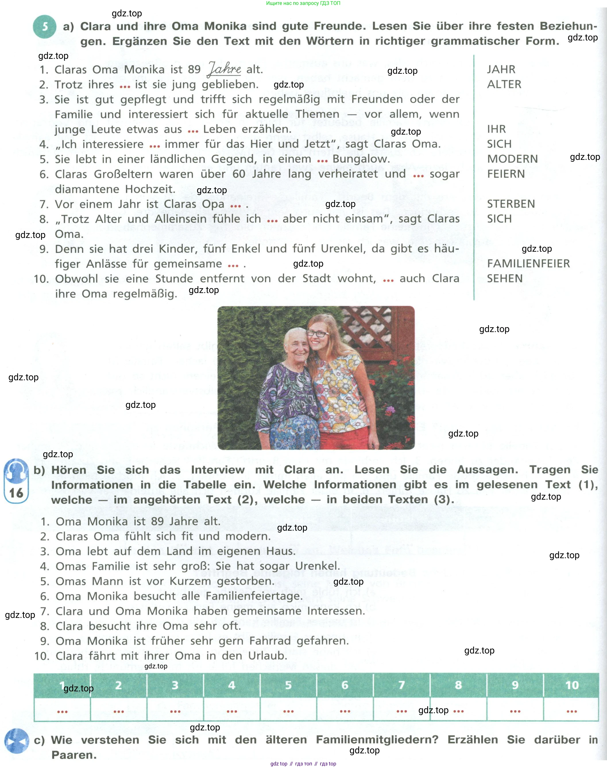 ГДЗ Немецкий язык (Deutsch), 10 класс учебник (lehrbuch), авторы: Бим Инесса Львовна (Bim I), Лытаева Мария Александровна (Lytajewa M), издательство Просвещение, Москва, 2023, страница 58, номер 5, Условие