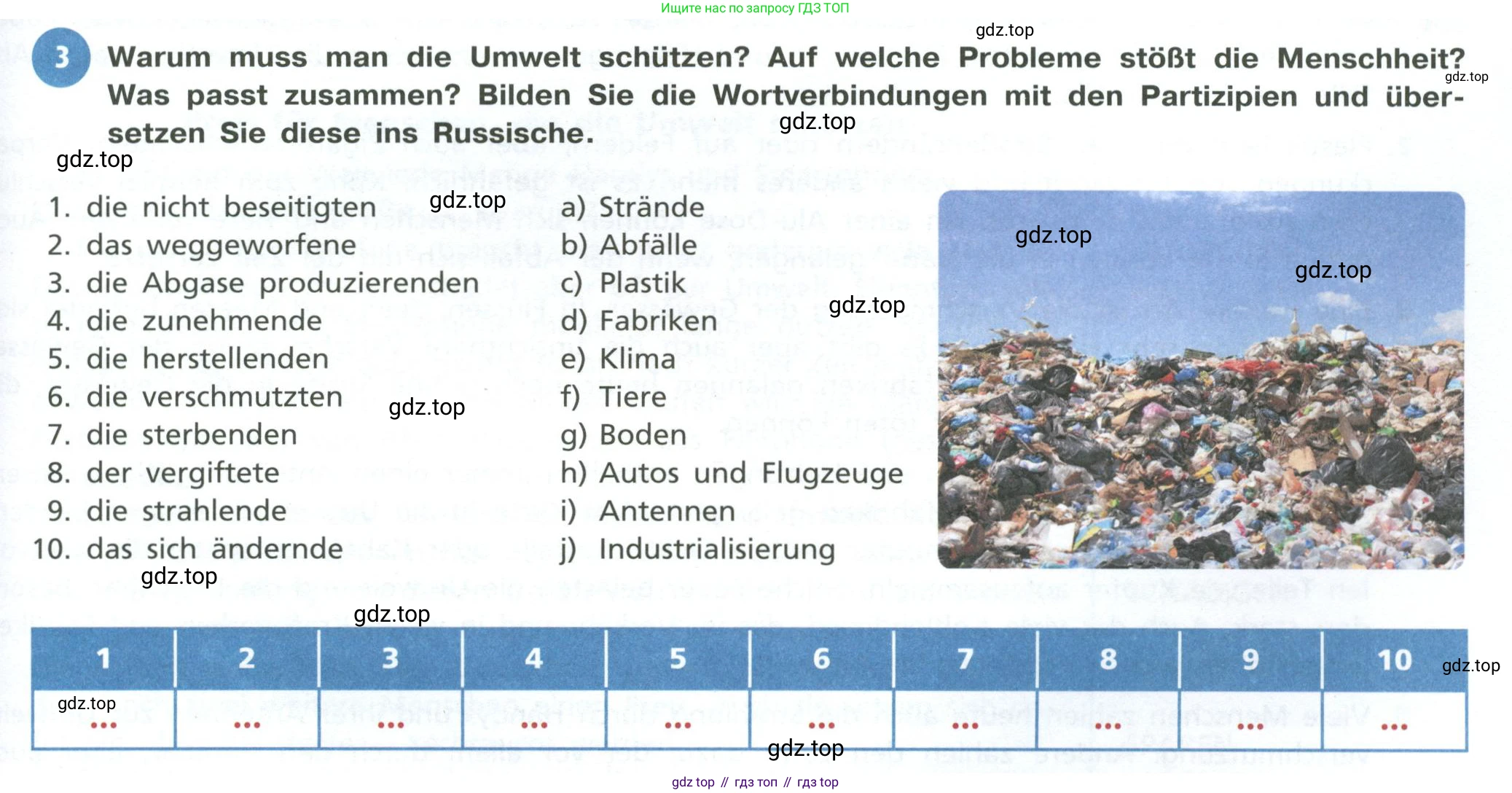 ГДЗ Немецкий язык (Deutsch), 10 класс учебник (lehrbuch), авторы: Бим Инесса Львовна (Bim I), Лытаева Мария Александровна (Lytajewa M), издательство Просвещение, Москва, 2023, страница 103, номер 3, Условие