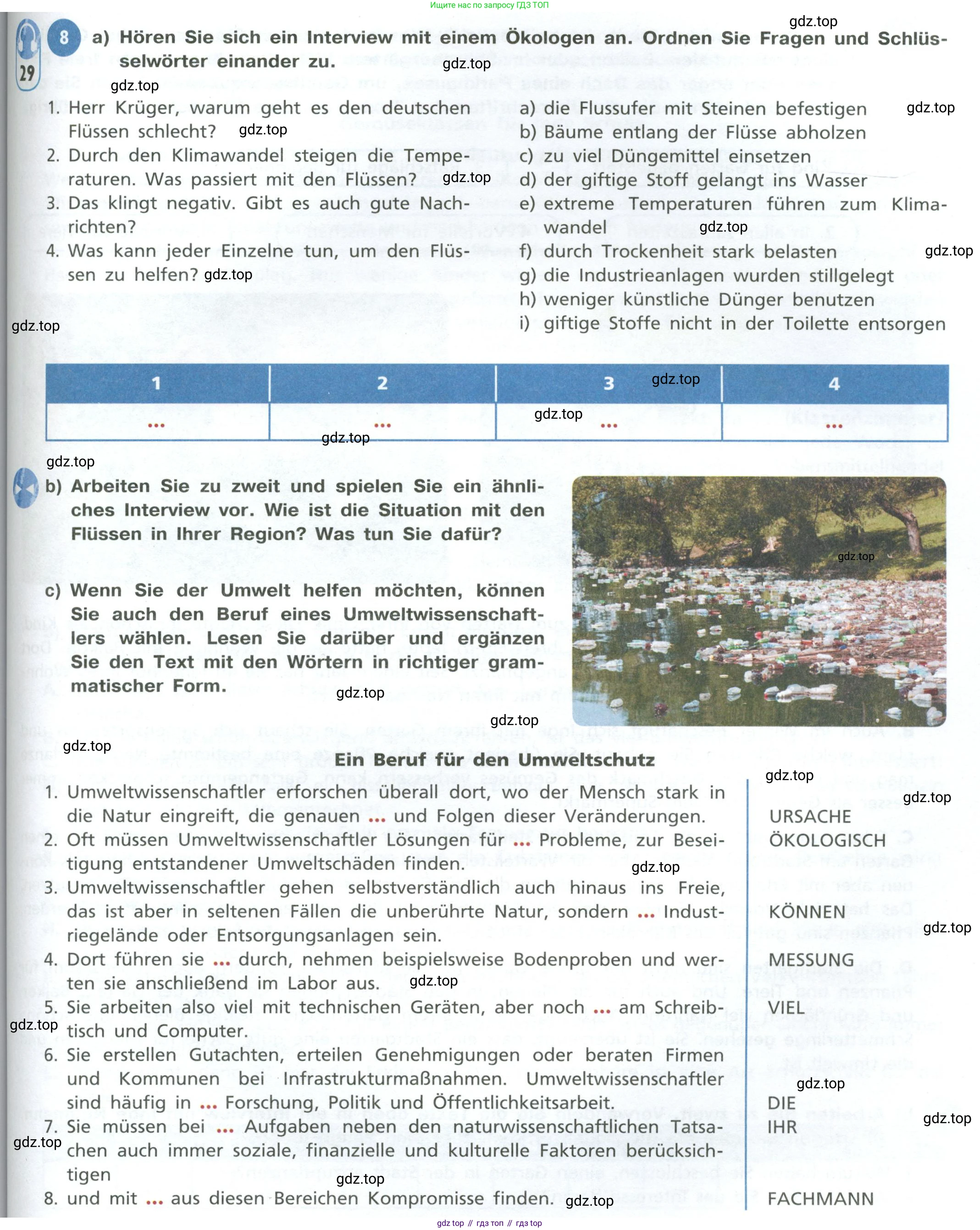 ГДЗ Немецкий язык (Deutsch), 10 класс учебник (lehrbuch), авторы: Бим Инесса Львовна (Bim I), Лытаева Мария Александровна (Lytajewa M), издательство Просвещение, Москва, 2023, страница 109, номер 8, Условие