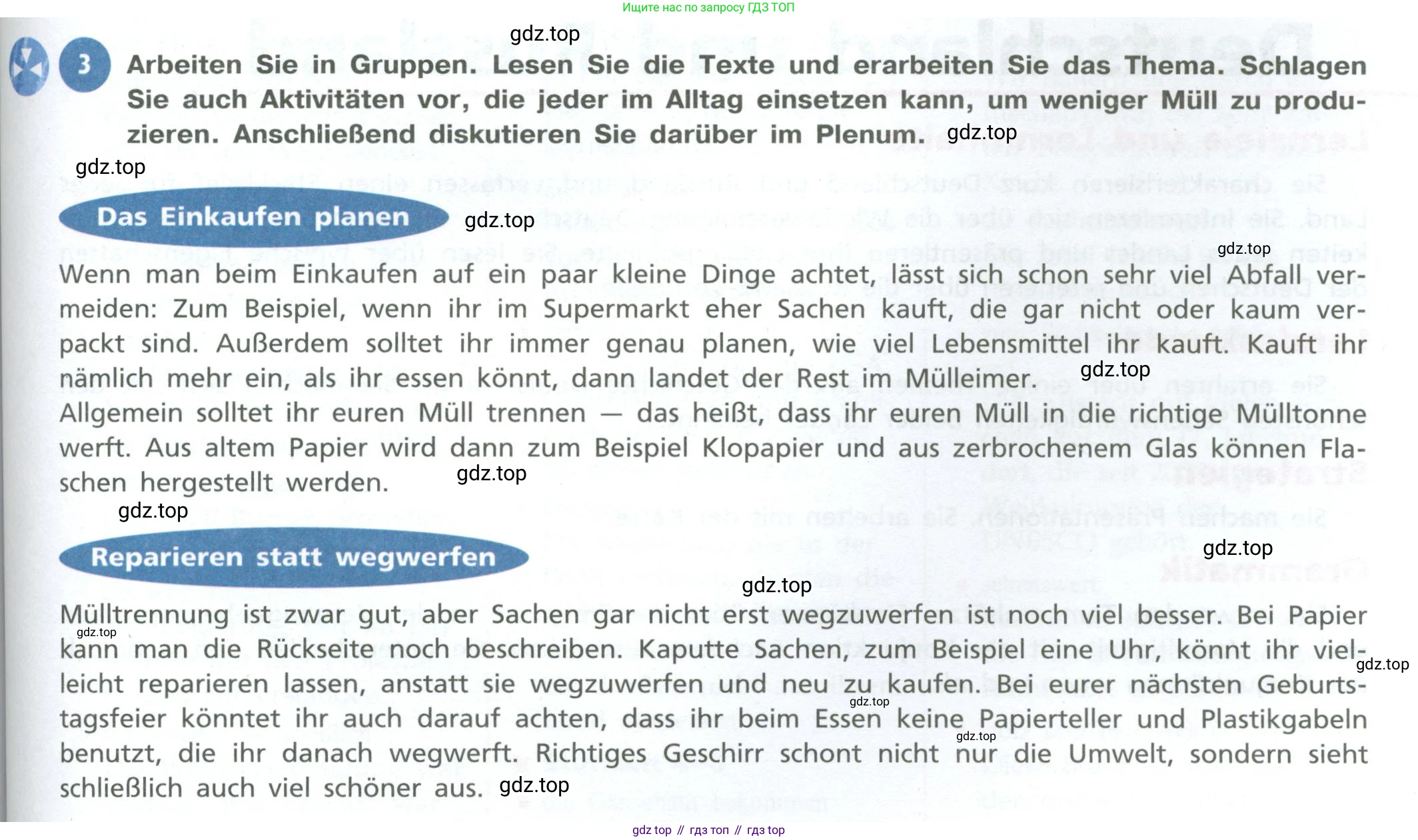 ГДЗ Немецкий язык (Deutsch), 10 класс учебник (lehrbuch), авторы: Бим Инесса Львовна (Bim I), Лытаева Мария Александровна (Lytajewa M), издательство Просвещение, Москва, 2023, страница 113, номер 3, Условие