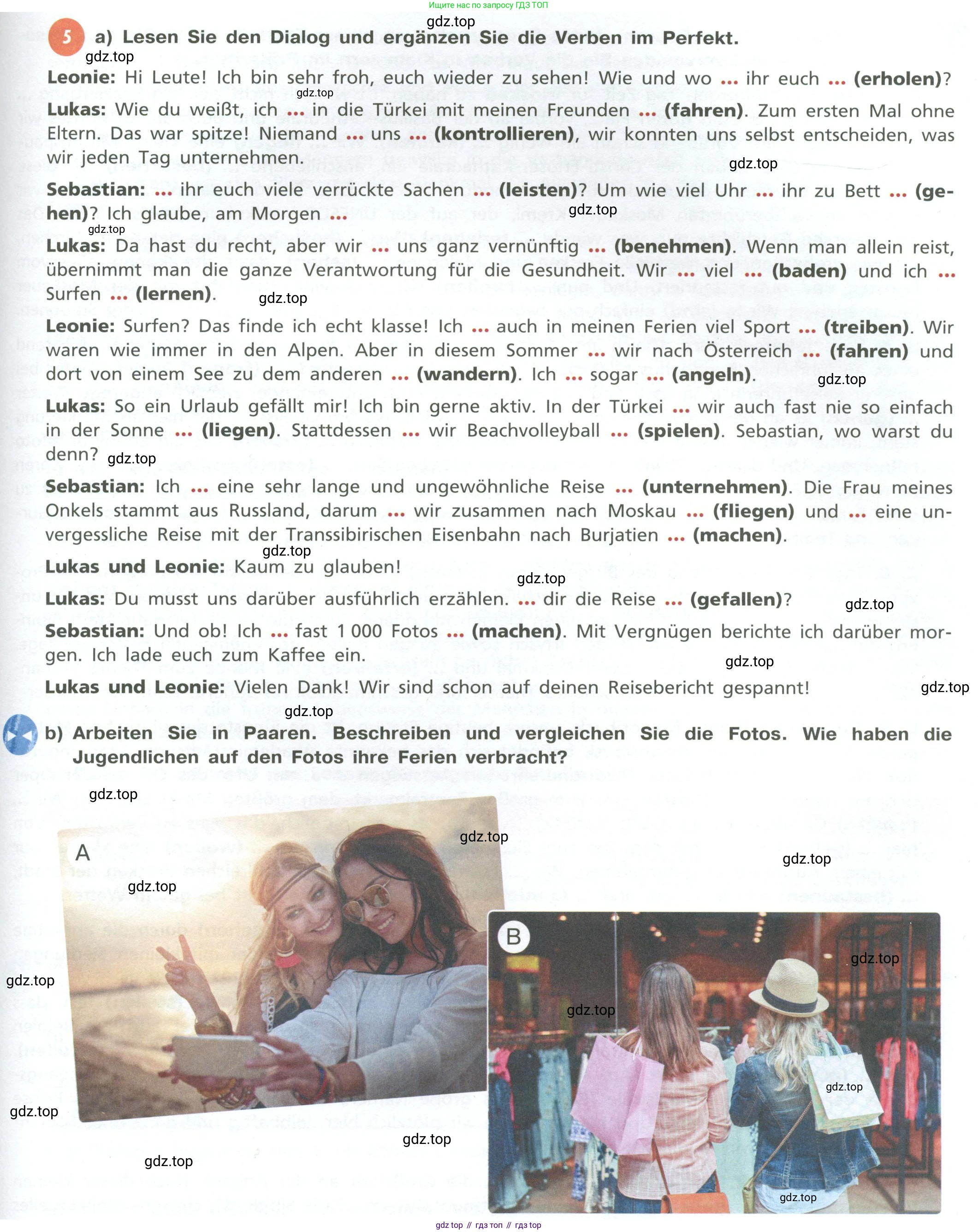 ГДЗ Немецкий язык (Deutsch), 10 класс учебник (lehrbuch), авторы: Бим Инесса Львовна (Bim I), Лытаева Мария Александровна (Lytajewa M), издательство Просвещение, Москва, 2023, страница 139, номер 5, Условие
