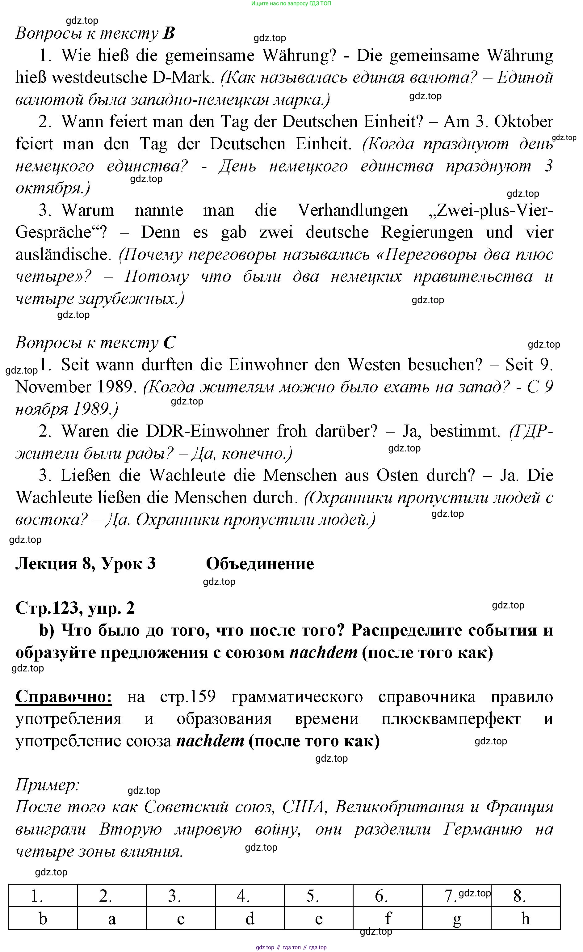 ГДЗ Немецкий язык (Deutsch), 10 класс учебник (lehrbuch), авторы: Бим Инесса Львовна (Bim I), Лытаева Мария Александровна (Lytajewa M), издательство Просвещение, Москва, 2023, страница 122, номер 2, Решение (продолжение 3)