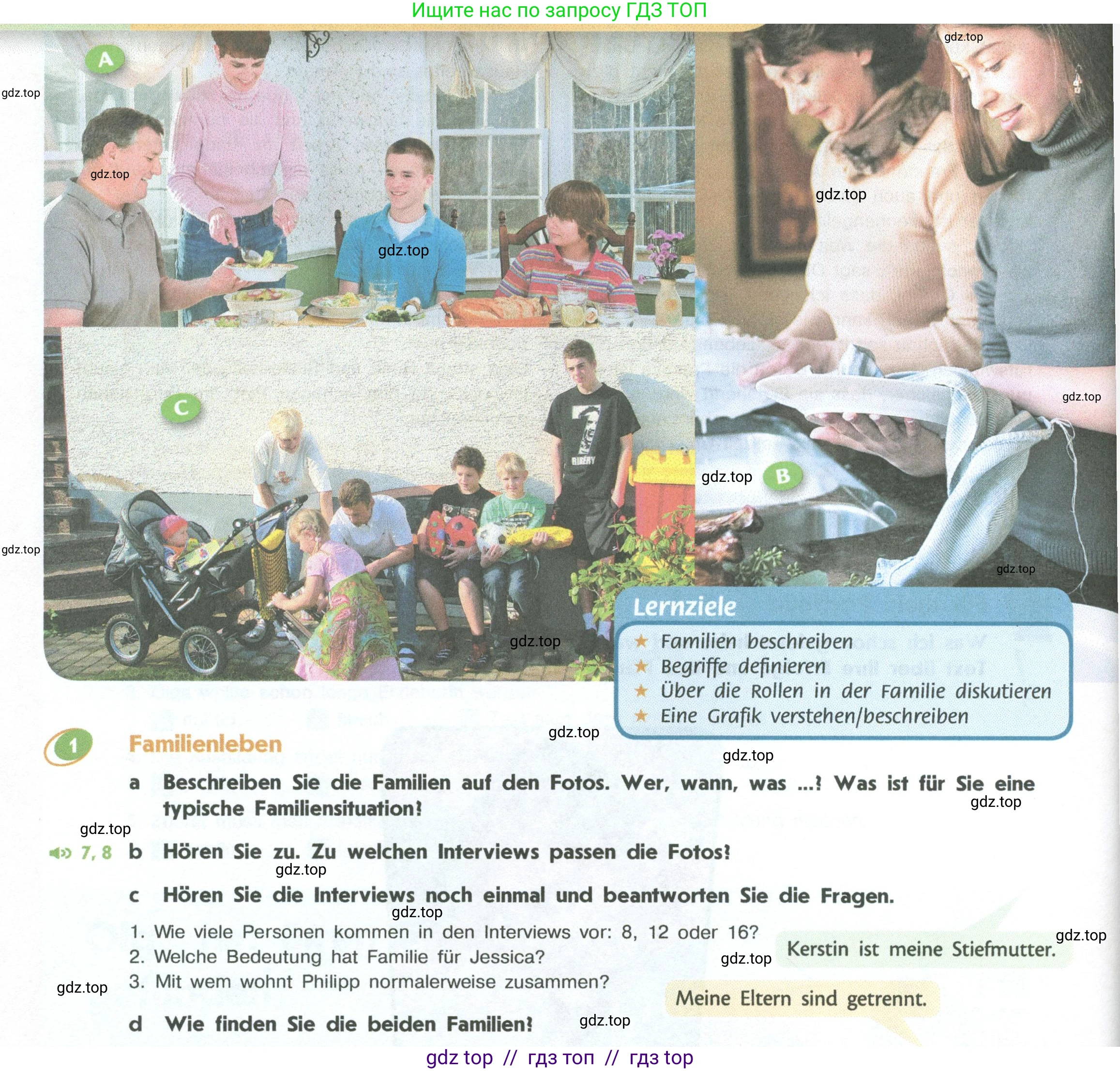 Немецкий язык (Deutsch), 10 класс учебник (lehrbuch), авторы: Аверин Михаил Михайлович (Awerin М), Бажанов Александр Евгеньевич, Фурманова София Львовна, Джин Фридерике (Jin Friederike), Рорман Лутц (Rohrmann Lutz), Михалак Магдалена (Michalak Magdalena), Фосс Уте (Voß Ute), издательство Просвещение, Москва, 2019, страница 24, номер 1, Условие