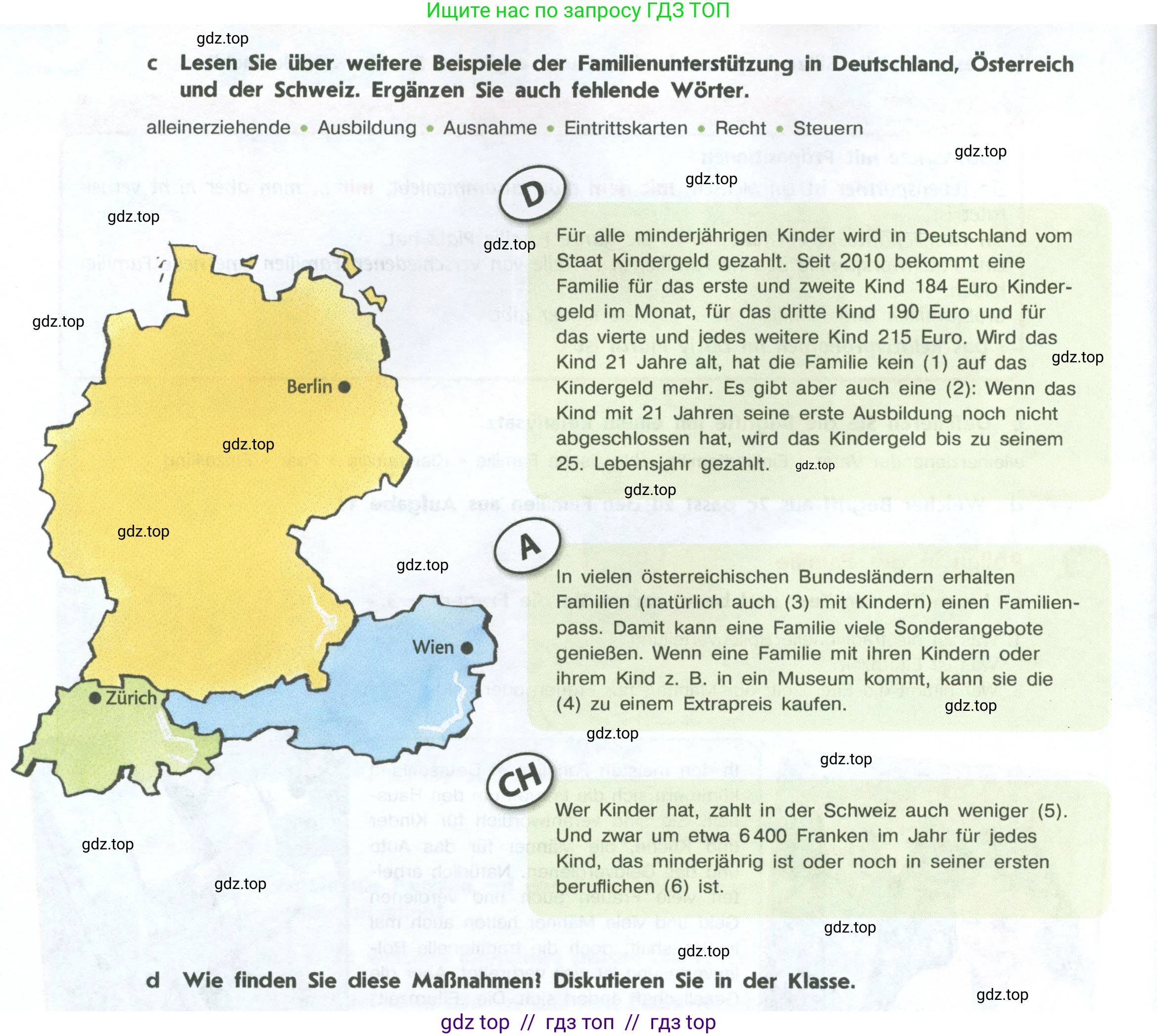 Немецкий язык (Deutsch), 10 класс учебник (lehrbuch), авторы: Аверин Михаил Михайлович (Awerin М), Бажанов Александр Евгеньевич, Фурманова София Львовна, Джин Фридерике (Jin Friederike), Рорман Лутц (Rohrmann Lutz), Михалак Магдалена (Michalak Magdalena), Фосс Уте (Voß Ute), издательство Просвещение, Москва, 2019, страница 25, номер 3, Условие (продолжение 2)
