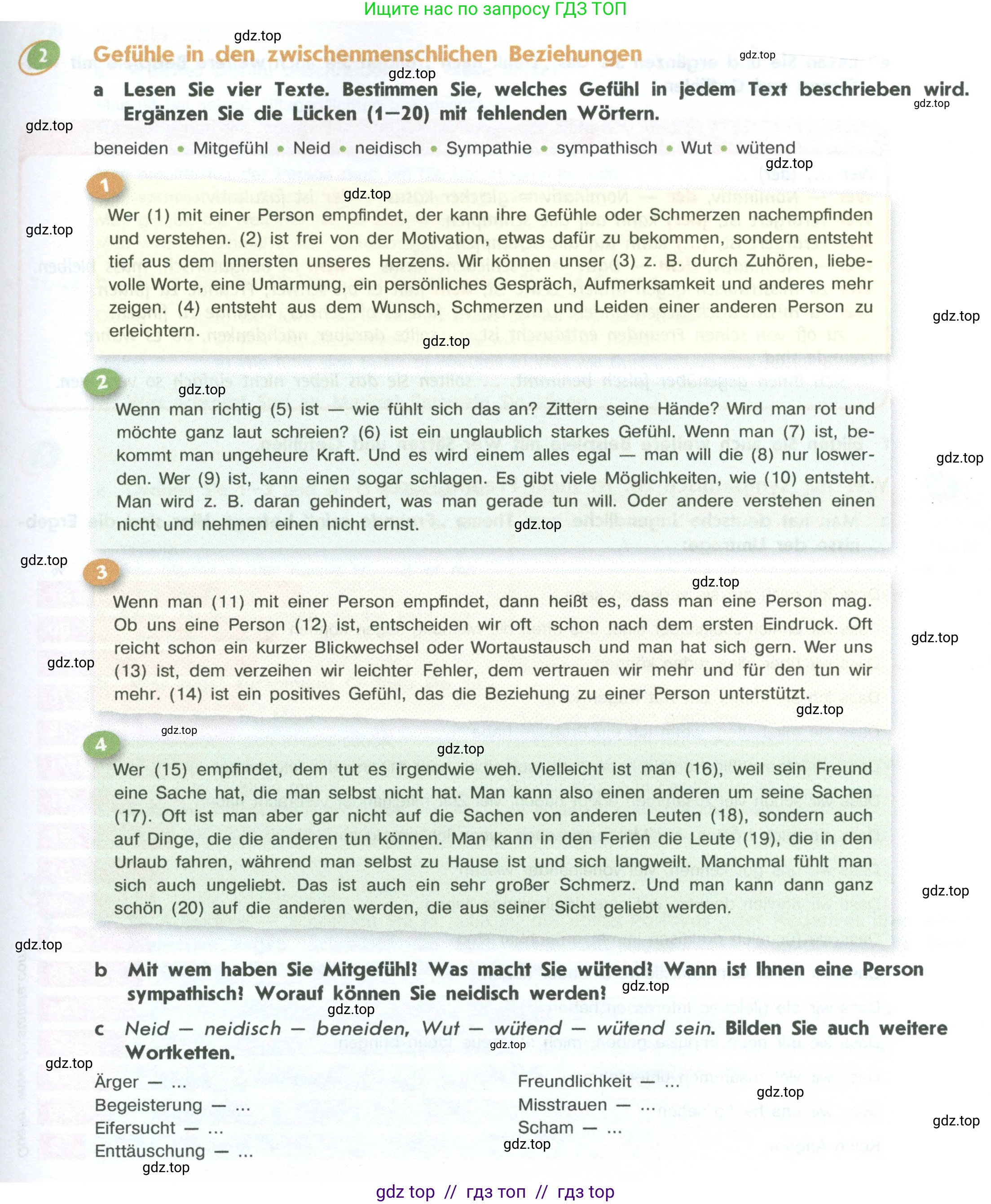 Немецкий язык (Deutsch), 10 класс учебник (lehrbuch), авторы: Аверин Михаил Михайлович (Awerin М), Бажанов Александр Евгеньевич, Фурманова София Львовна, Джин Фридерике (Jin Friederike), Рорман Лутц (Rohrmann Lutz), Михалак Магдалена (Michalak Magdalena), Фосс Уте (Voß Ute), издательство Просвещение, Москва, 2019, страница 51, номер 2, Условие