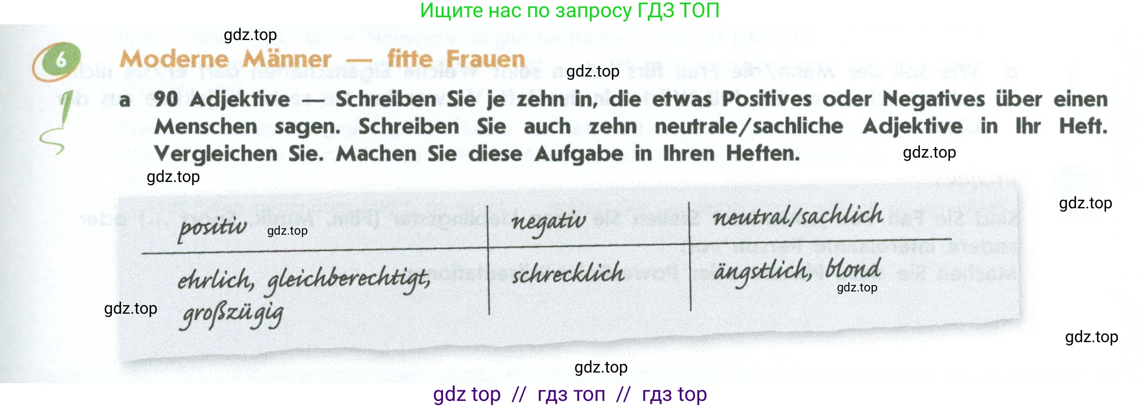 Немецкий язык (Deutsch), 10 класс учебник (lehrbuch), авторы: Аверин Михаил Михайлович (Awerin М), Бажанов Александр Евгеньевич, Фурманова София Львовна, Джин Фридерике (Jin Friederike), Рорман Лутц (Rohrmann Lutz), Михалак Магдалена (Michalak Magdalena), Фосс Уте (Voß Ute), издательство Просвещение, Москва, 2019, страница 53, номер 6, Условие
