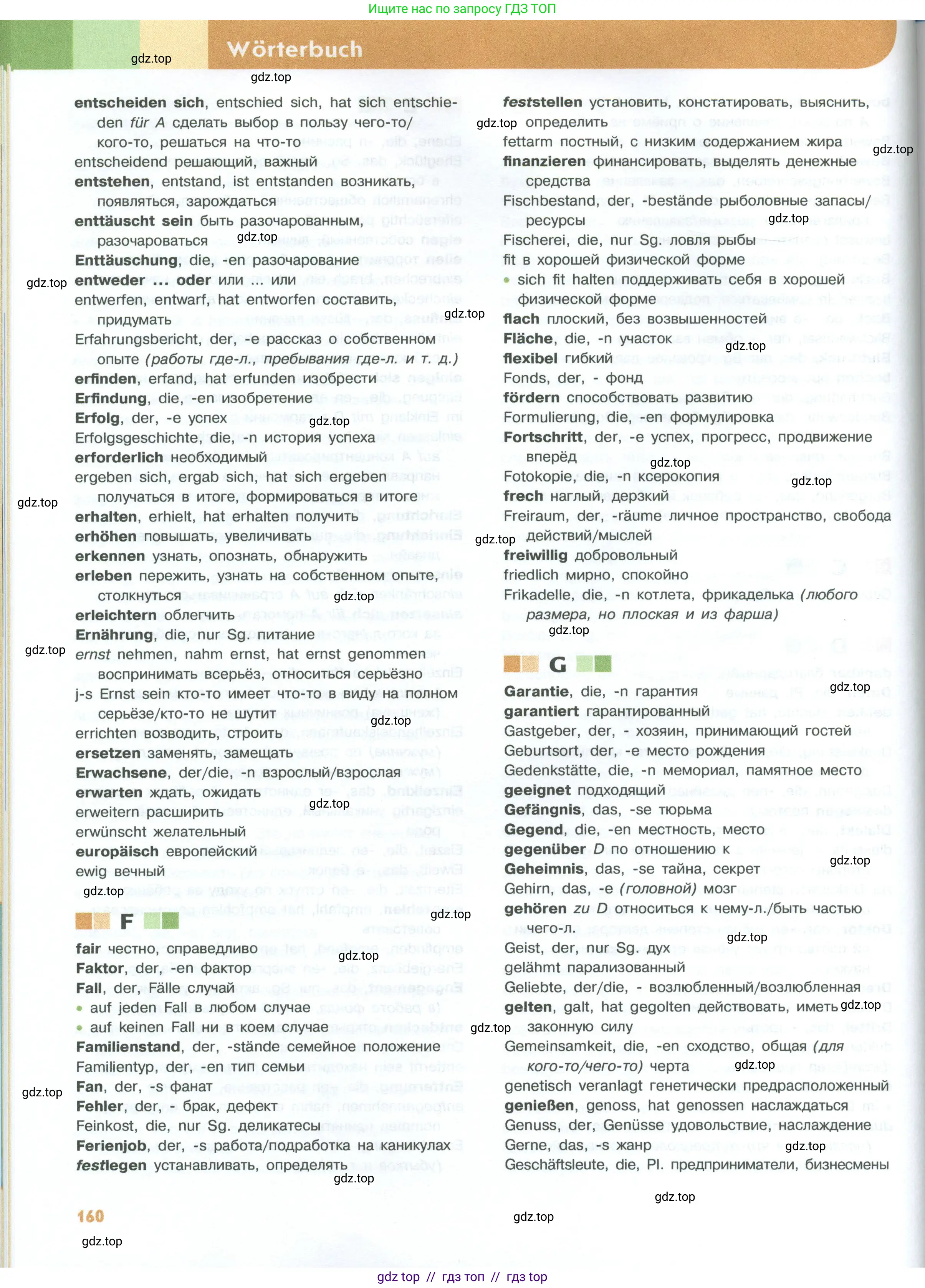 Немецкий язык (Deutsch), 10 класс учебник (lehrbuch), авторы: Аверин Михаил Михайлович (Awerin М), Бажанов Александр Евгеньевич, Фурманова София Львовна, Джин Фридерике (Jin Friederike), Рорман Лутц (Rohrmann Lutz), Михалак Магдалена (Michalak Magdalena), Фосс Уте (Voß Ute), издательство Просвещение, Москва, 2019, страница 160