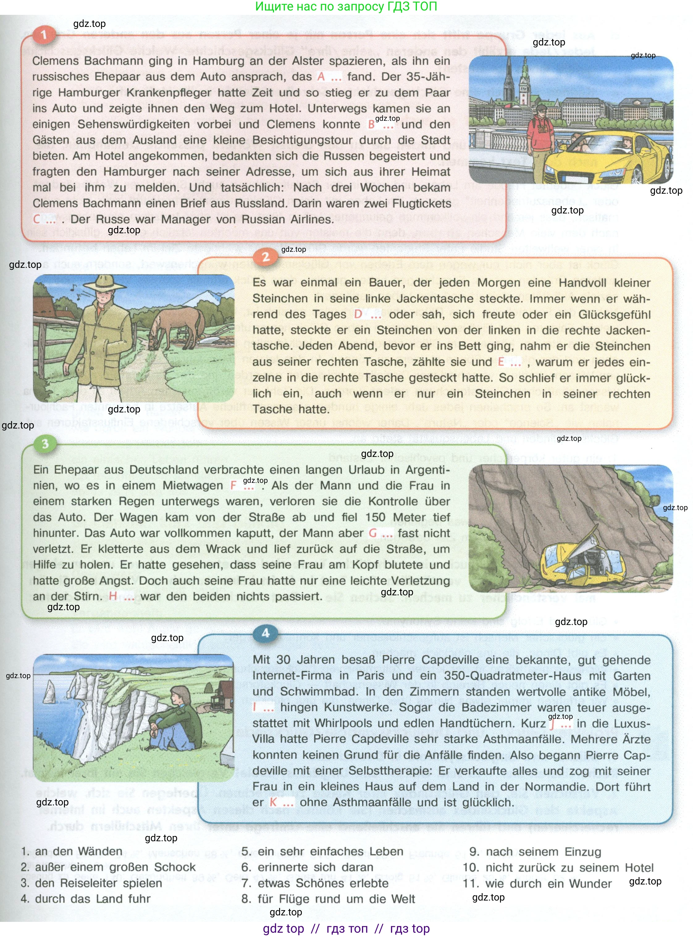 Немецкий язык (Deutsch), 10 класс учебник (lehrbuch), авторы: Аверин Михаил Михайлович (Awerin М), Бажанов Александр Евгеньевич, Фурманова София Львовна, Джин Фридерике (Jin Friederike), Рорман Лутц (Rohrmann Lutz), Михалак Магдалена (Michalak Magdalena), Фосс Уте (Voß Ute), издательство Просвещение, Москва, 2019, страница 140, номер 5, Условие (продолжение 2)