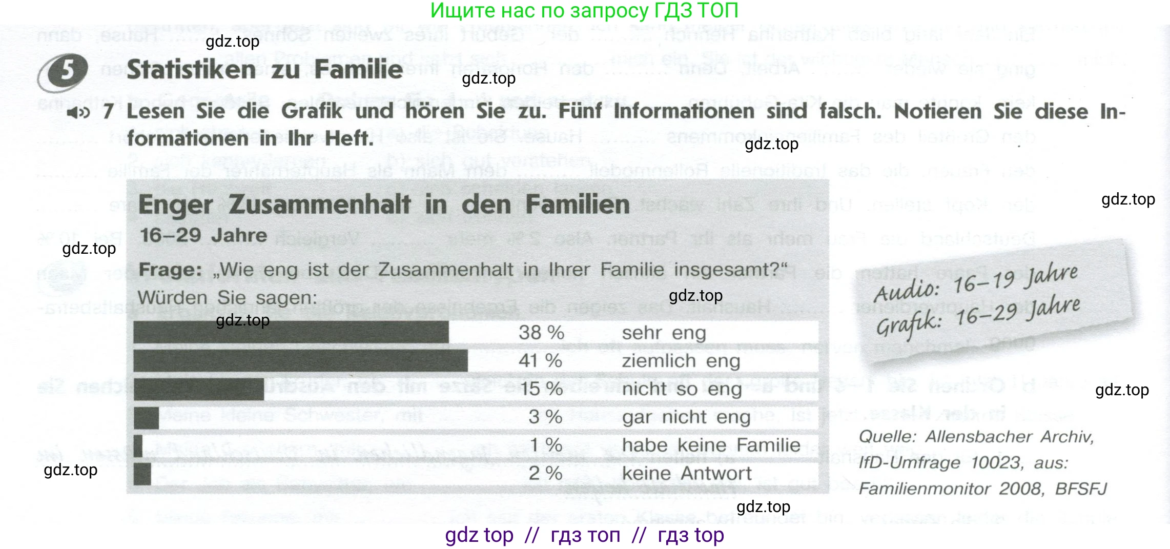 Немецкий язык (Deutsch), 10 класс рабочая тетрадь (arbeitsbuch), авторы: Бажанов Александр Евгеньевич, Фурманова София Львовна, Джин Фридерике (Jin Friederike), Рорман Лутц (Rohrmann Lutz), Михалак Магдалена (Michalak Magdalena), Фосс Уте (Voß Ute), издательство Просвещение, Москва, 2019, страница 14, номер 5, Условие