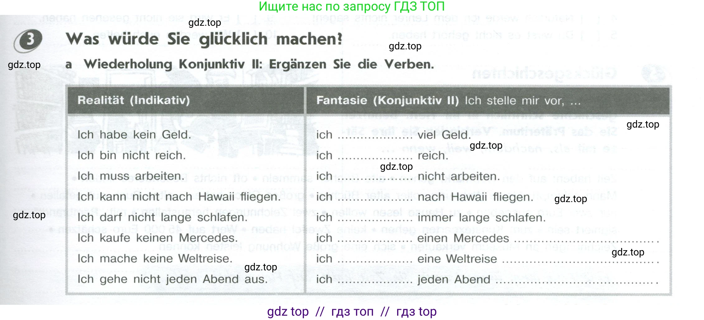 Немецкий язык (Deutsch), 10 класс рабочая тетрадь (arbeitsbuch), авторы: Бажанов Александр Евгеньевич, Фурманова София Львовна, Джин Фридерике (Jin Friederike), Рорман Лутц (Rohrmann Lutz), Михалак Магдалена (Michalak Magdalena), Фосс Уте (Voß Ute), издательство Просвещение, Москва, 2019, страница 77, номер 3, Условие