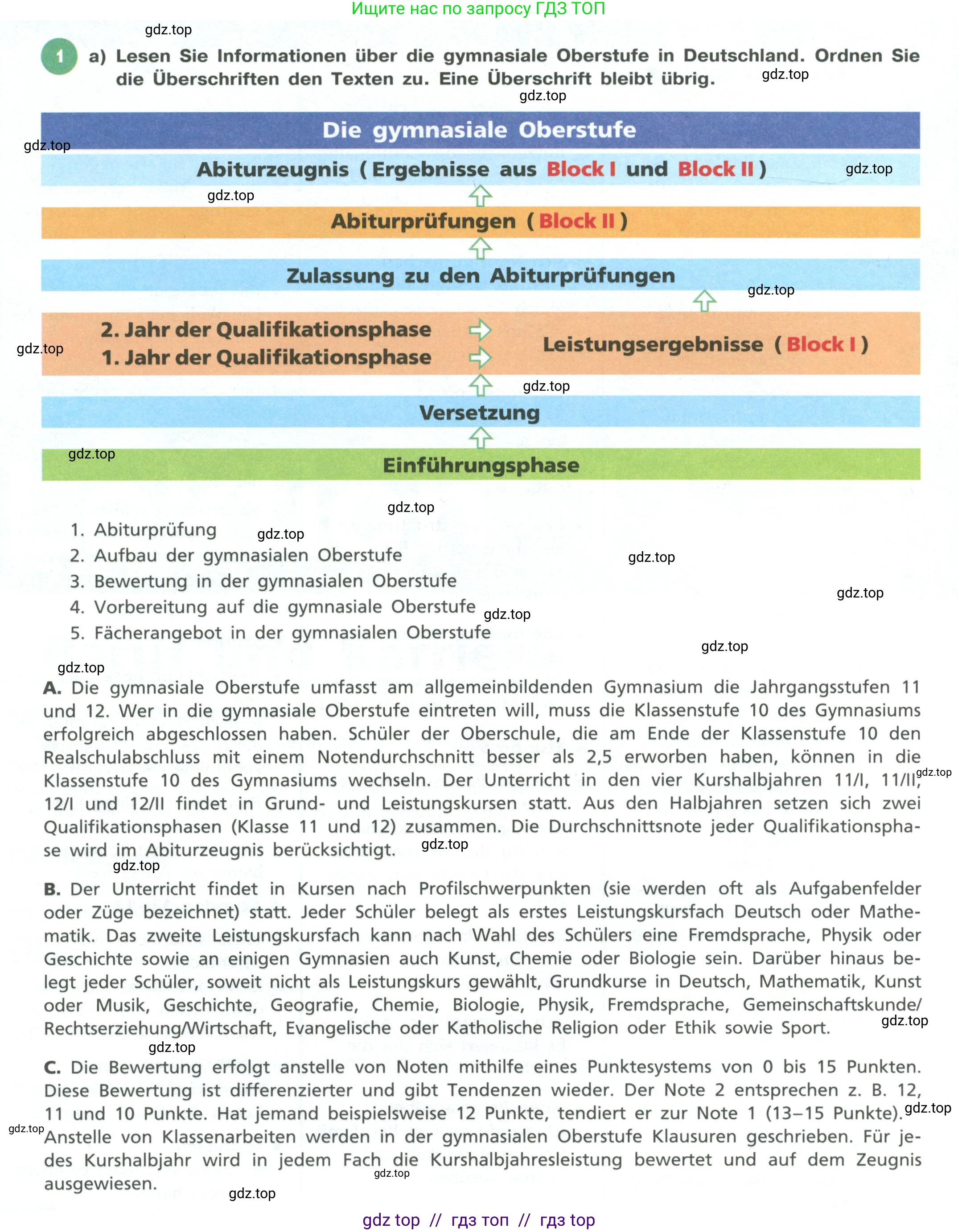 Немецкий язык (Deutsch), 11 класс учебник (lehrbuch), авторы: Бим Инесса Львовна (Bim I), Лытаева Мария Александровна (Lytajewa M), издательство Просвещение, Москва, страница 6, номер 1, Условие