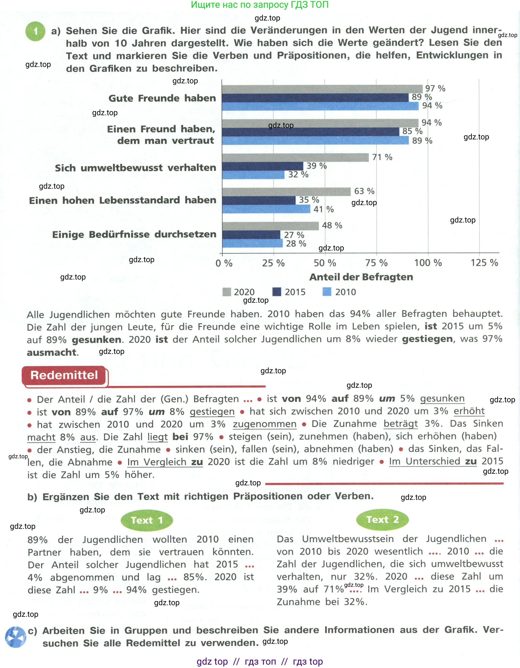 Немецкий язык (Deutsch), 11 класс учебник (lehrbuch), авторы: Бим Инесса Львовна (Bim I), Лытаева Мария Александровна (Lytajewa M), издательство Просвещение, Москва, страница 26, номер 1, Условие