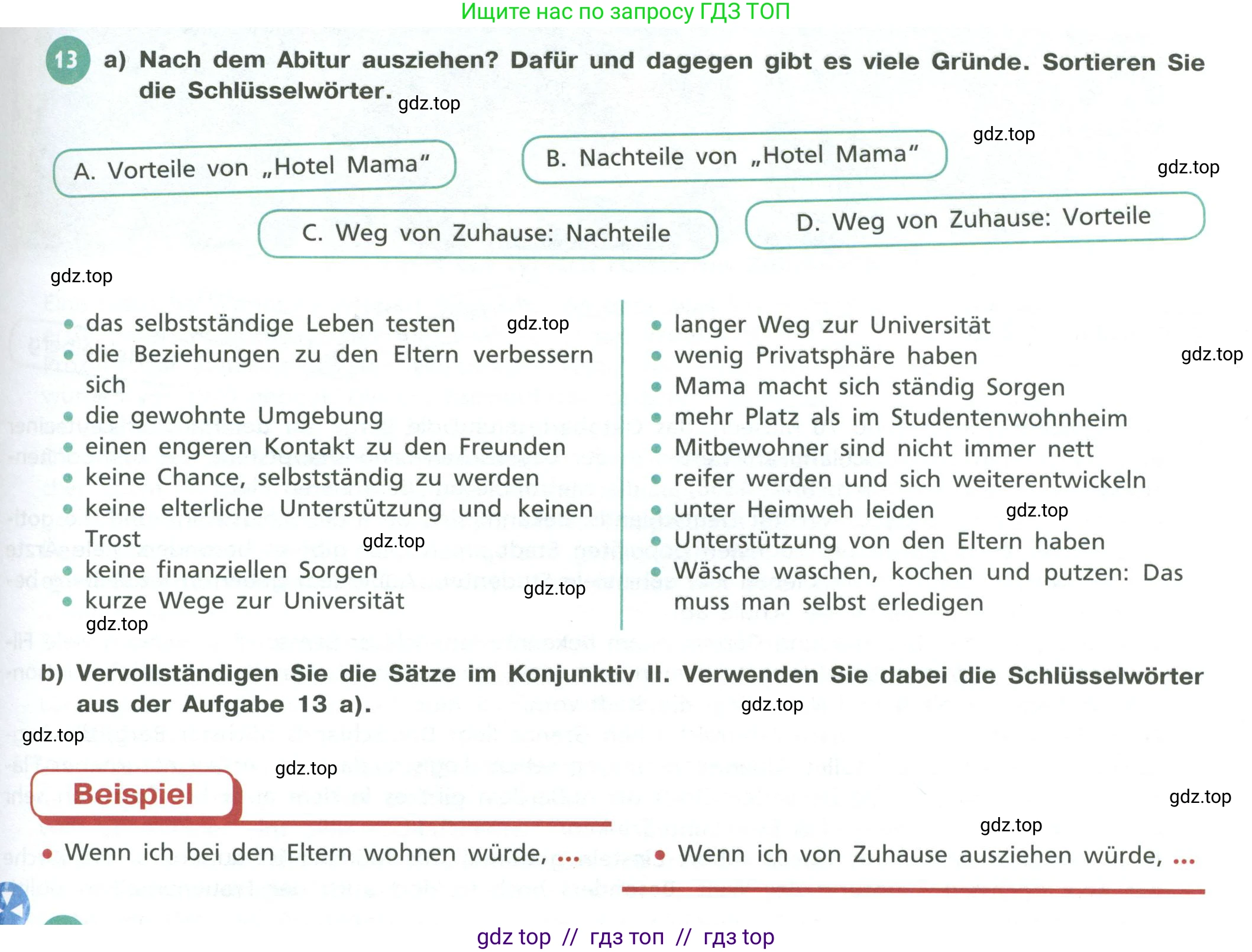 Немецкий язык (Deutsch), 11 класс учебник (lehrbuch), авторы: Бим Инесса Львовна (Bim I), Лытаева Мария Александровна (Lytajewa M), издательство Просвещение, Москва, страница 71, номер 13, Условие
