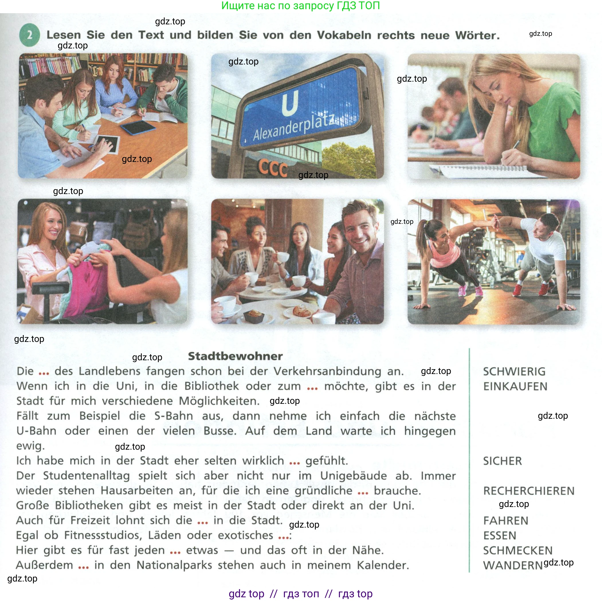 Немецкий язык (Deutsch), 11 класс учебник (lehrbuch), авторы: Бим Инесса Львовна (Bim I), Лытаева Мария Александровна (Lytajewa M), издательство Просвещение, Москва, страница 75, номер 2, Условие