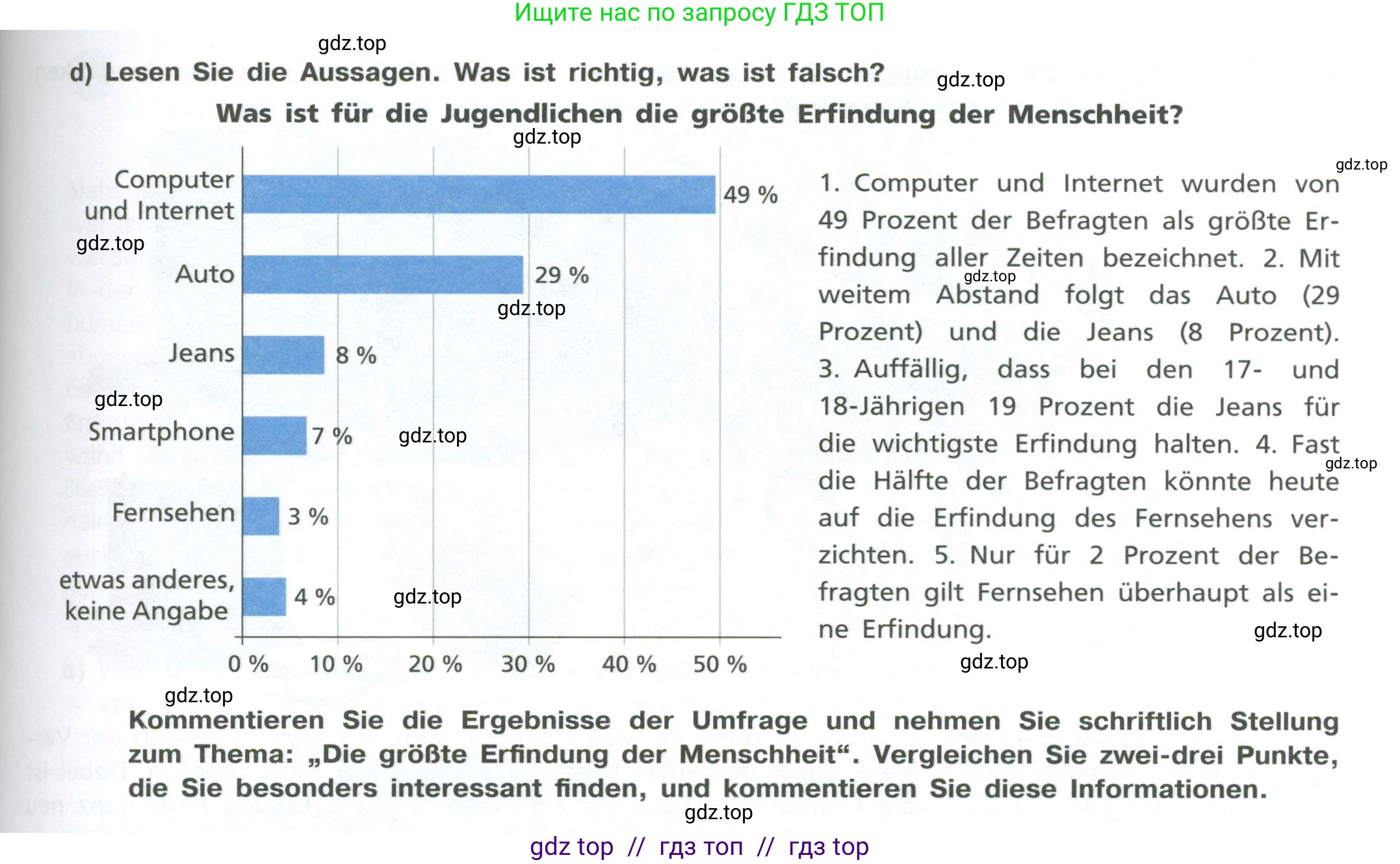 Немецкий язык (Deutsch), 11 класс учебник (lehrbuch), авторы: Бим Инесса Львовна (Bim I), Лытаева Мария Александровна (Lytajewa M), издательство Просвещение, Москва, страница 78, номер 1, Условие (продолжение 2)