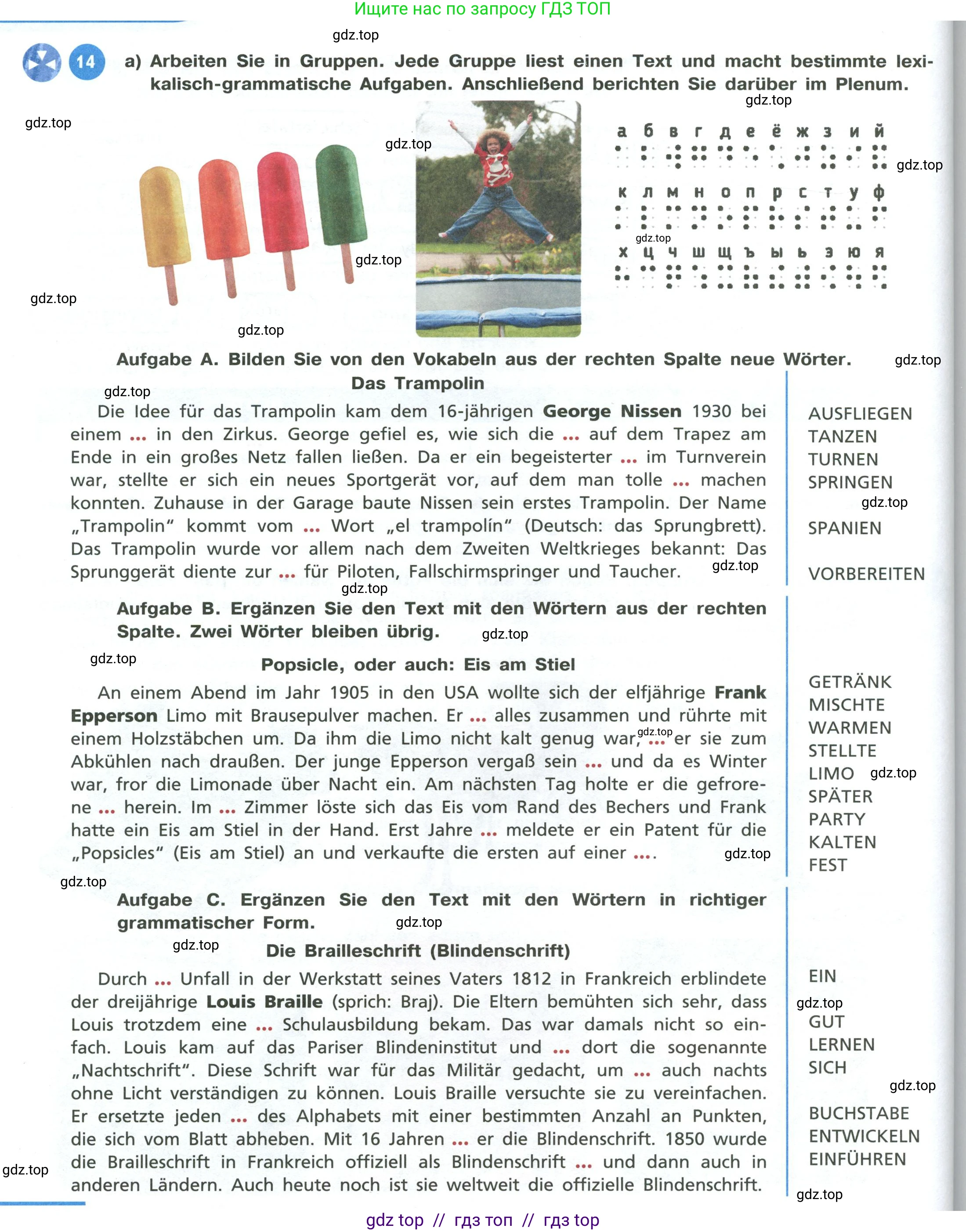 Немецкий язык (Deutsch), 11 класс учебник (lehrbuch), авторы: Бим Инесса Львовна (Bim I), Лытаева Мария Александровна (Lytajewa M), издательство Просвещение, Москва, страница 88, номер 14, Условие