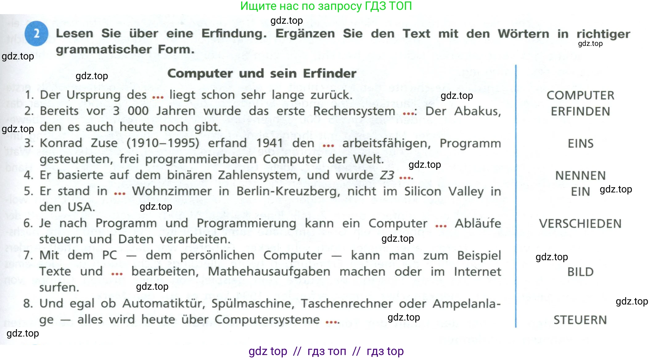 Немецкий язык (Deutsch), 11 класс учебник (lehrbuch), авторы: Бим Инесса Львовна (Bim I), Лытаева Мария Александровна (Lytajewa M), издательство Просвещение, Москва, страница 79, номер 2, Условие