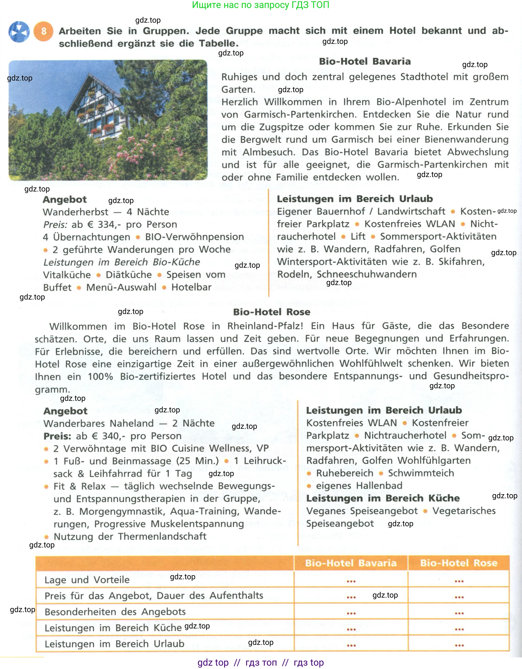 Немецкий язык (Deutsch), 11 класс учебник (lehrbuch), авторы: Бим Инесса Львовна (Bim I), Лытаева Мария Александровна (Lytajewa M), издательство Просвещение, Москва, страница 100, номер 8, Условие