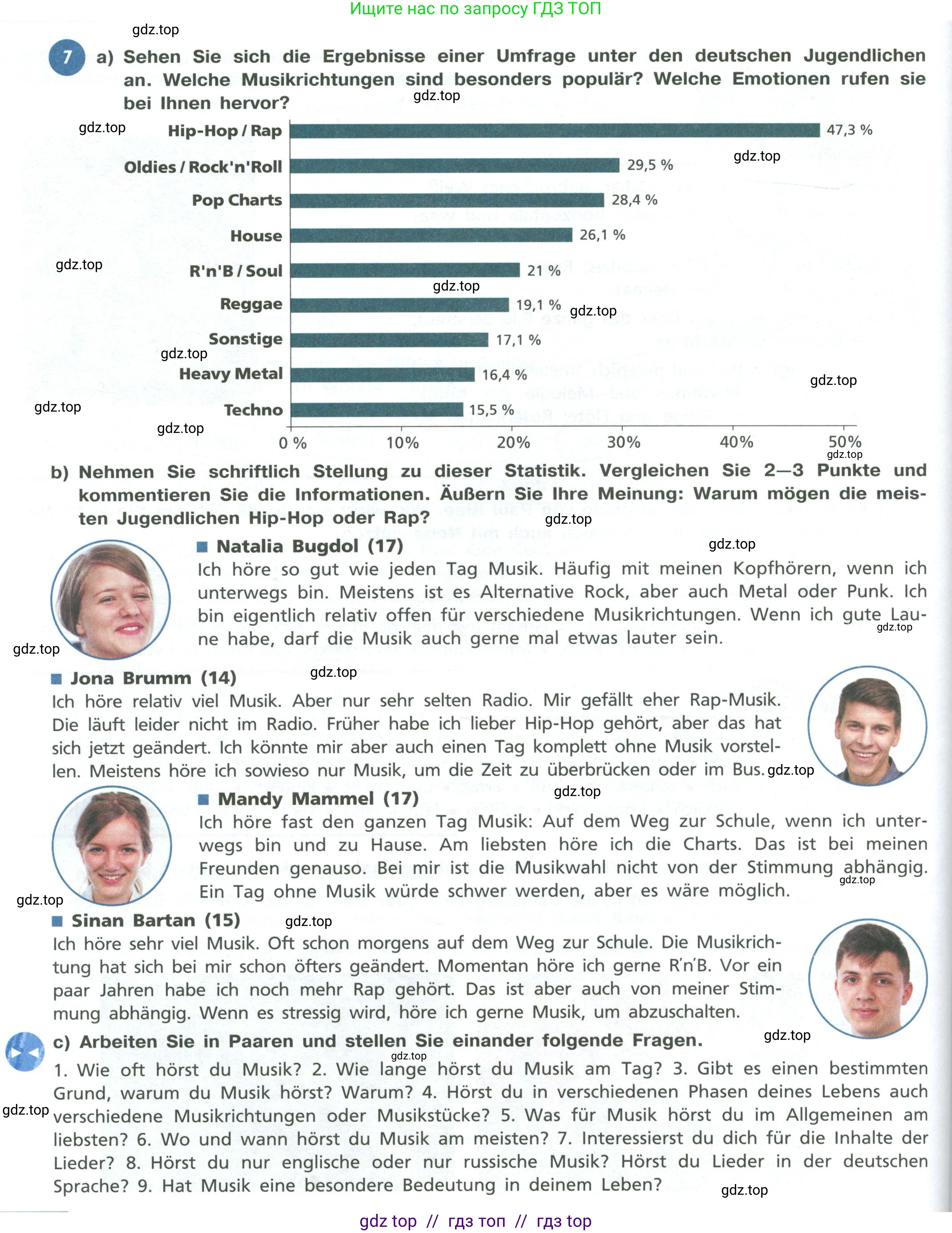 Немецкий язык (Deutsch), 11 класс учебник (lehrbuch), авторы: Бим Инесса Львовна (Bim I), Лытаева Мария Александровна (Lytajewa M), издательство Просвещение, Москва, страница 116, номер 7, Условие