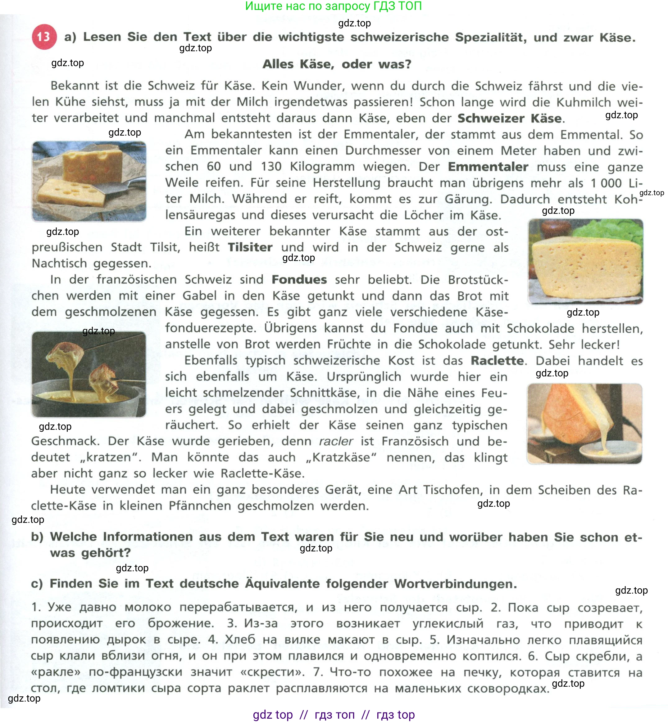 Немецкий язык (Deutsch), 11 класс учебник (lehrbuch), авторы: Бим Инесса Львовна (Bim I), Лытаева Мария Александровна (Lytajewa M), издательство Просвещение, Москва, страница 139, номер 13, Условие