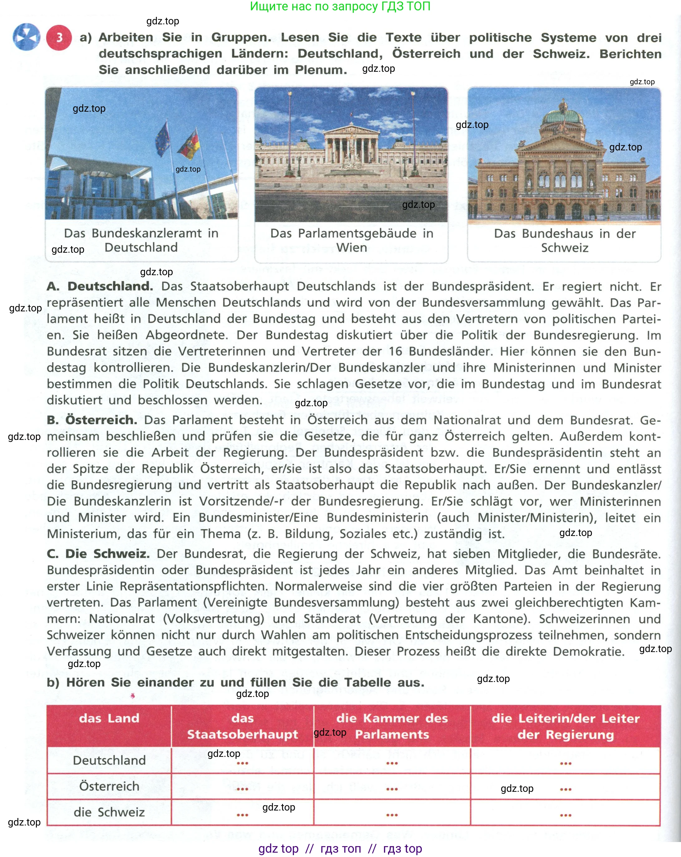 Немецкий язык (Deutsch), 11 класс учебник (lehrbuch), авторы: Бим Инесса Львовна (Bim I), Лытаева Мария Александровна (Lytajewa M), издательство Просвещение, Москва, страница 126, номер 3, Условие