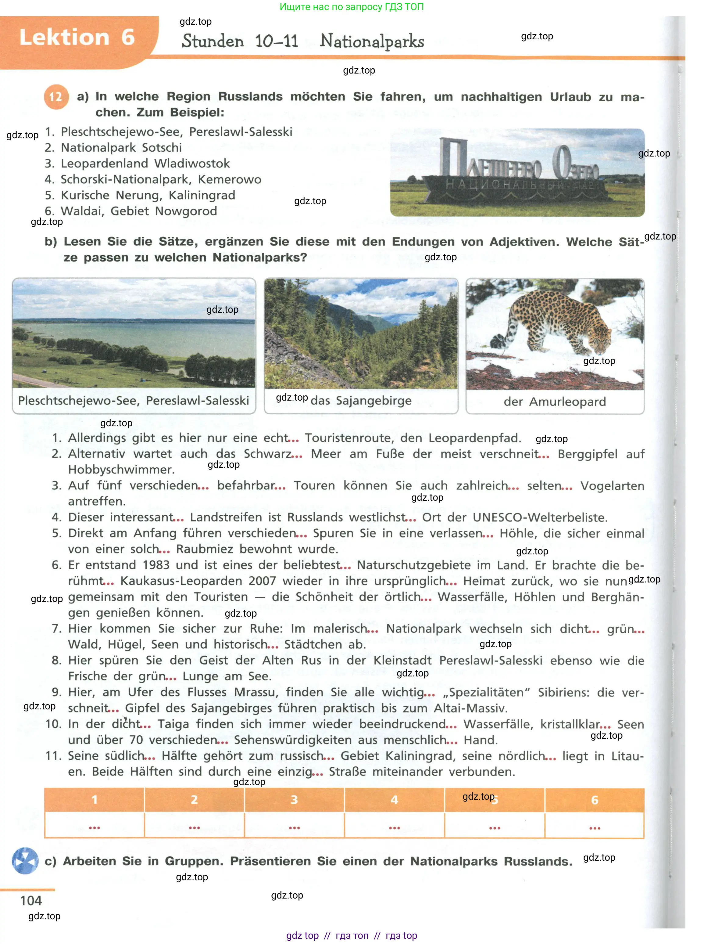 Немецкий язык (Deutsch), 11 класс учебник (lehrbuch), авторы: Бим Инесса Львовна (Bim I), Лытаева Мария Александровна (Lytajewa M), издательство Просвещение, Москва, страница 104