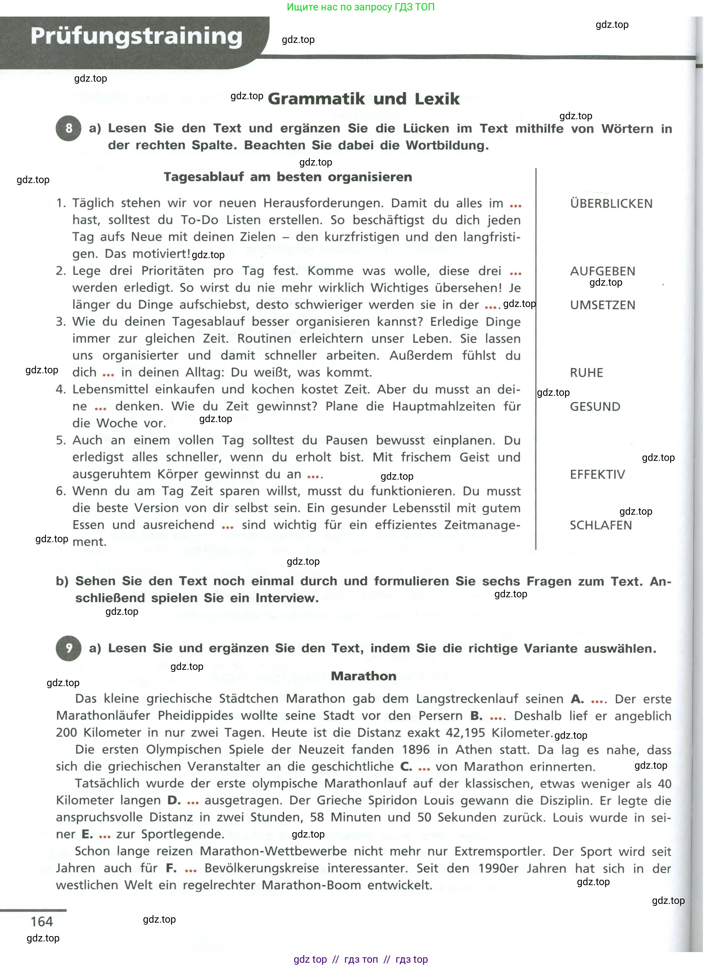 Немецкий язык (Deutsch), 11 класс учебник (lehrbuch), авторы: Бим Инесса Львовна (Bim I), Лытаева Мария Александровна (Lytajewa M), издательство Просвещение, Москва, страница 164