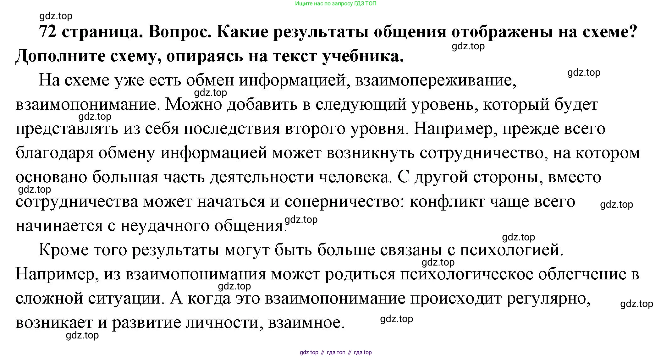ГДЗ Обществознание, 6 класс Учебник, авторы: Боголюбов Леонид Наумович, Рутковская Елена Лазаревна, Иванова Людмила Фроловна, Виноградова Наталья Федоровна, Городецкая Наталия Ивановна, Лазебникова Анна Юрьевна, Лискова Татьяна Евгеньевна, Лобанов Илья Анатольевич, Французова Ольга Александровна, издательство Просвещение, Москва, 2023, оранжевого цвета, страница 72, номер 3, Решение (подробный ответ)